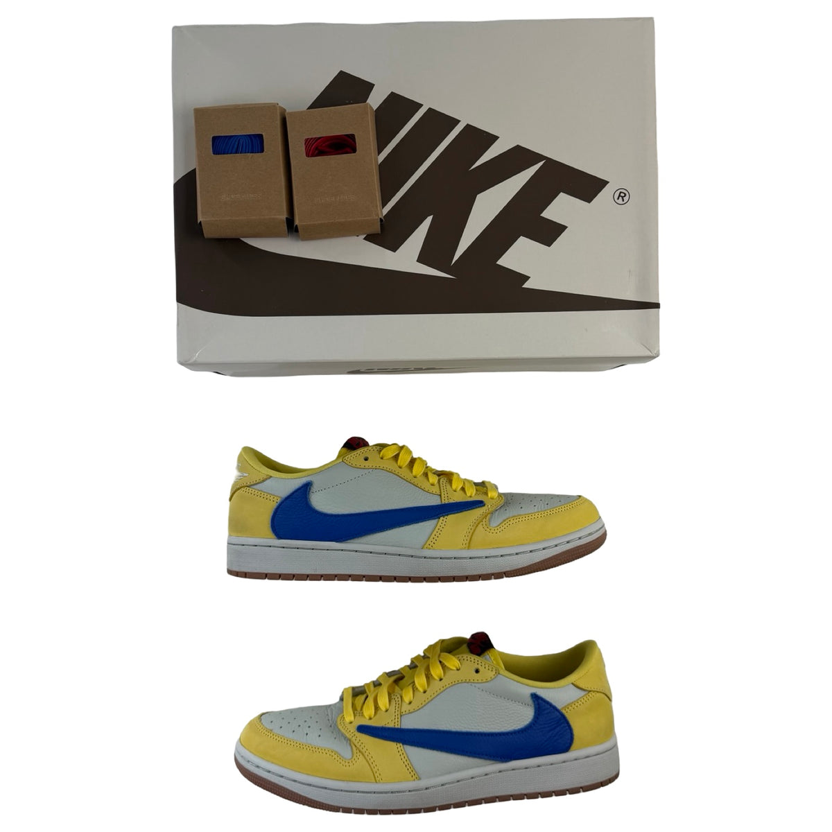 (W) Jordan 1 Low OG SP Travis Scott Canary (Used)