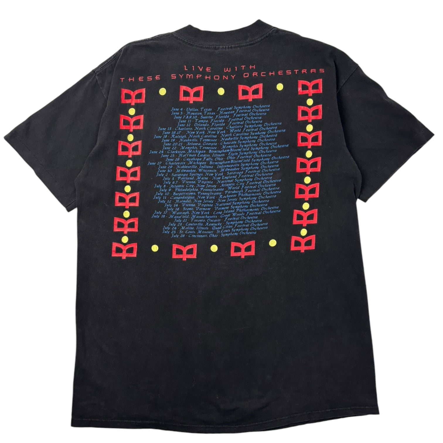 1993 The Moody Blues ‘A Night at Red Rocks’ T-Shirt Black