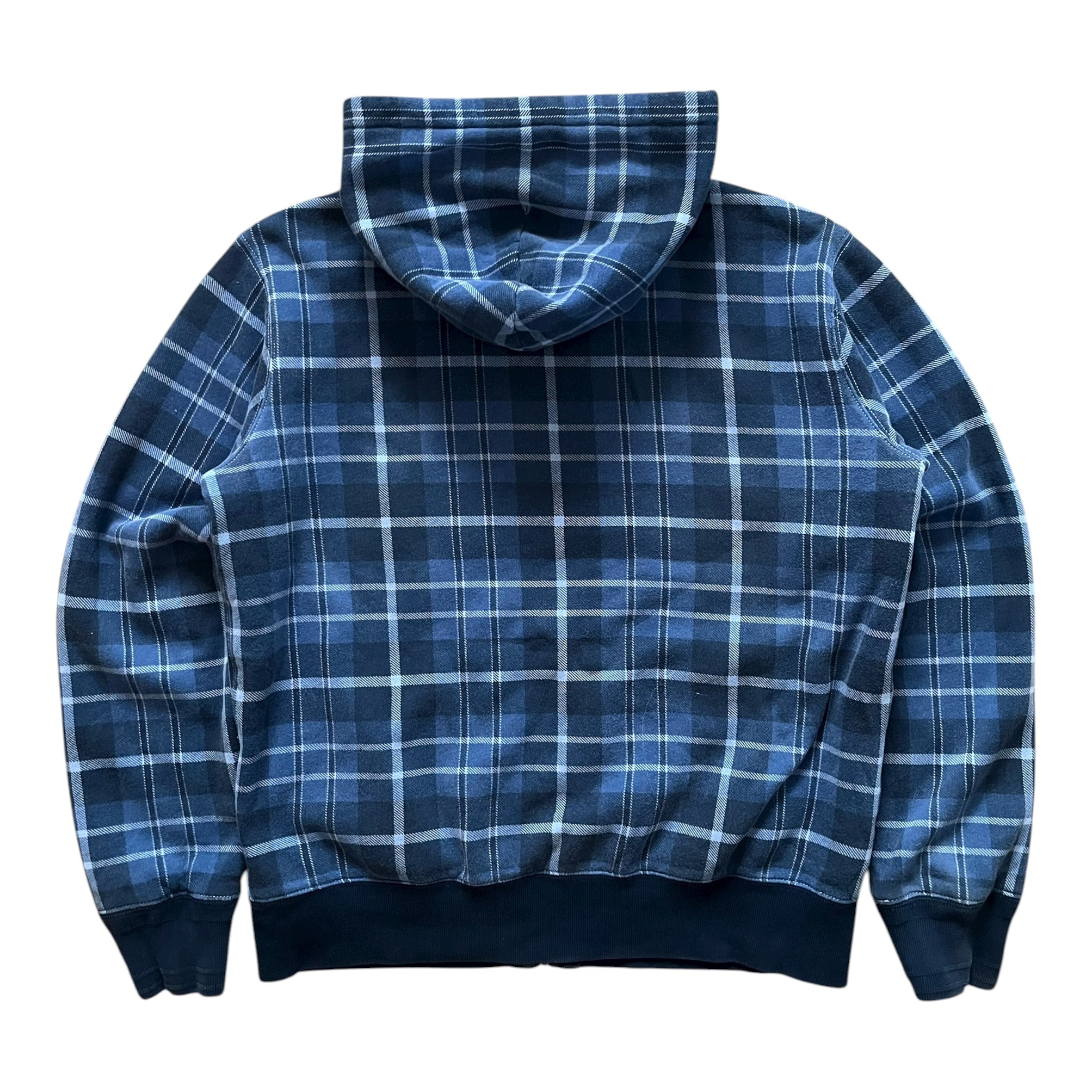 Vintage Polo Ralph Lauren Plaid Waffle Lined Zip Hoodie