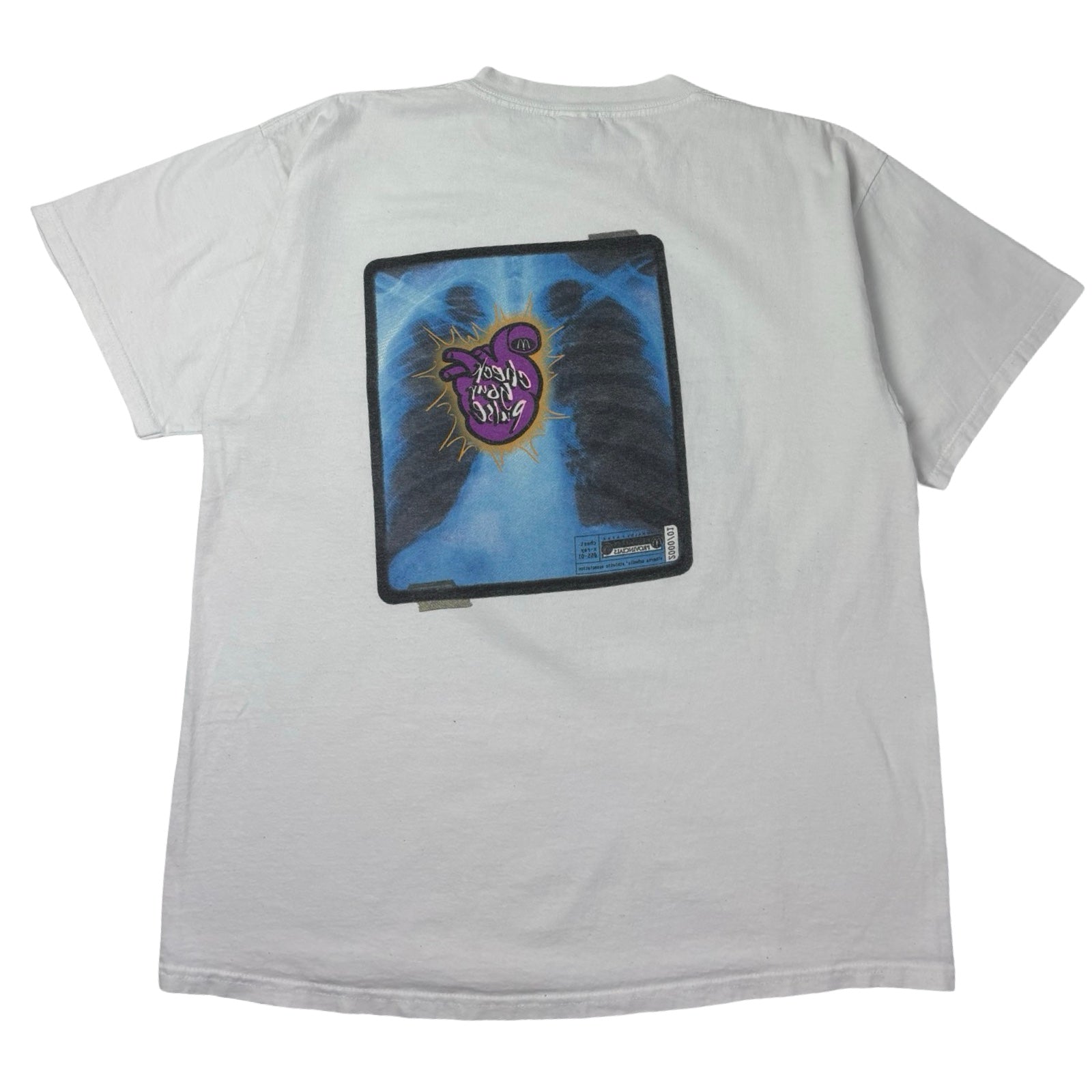 Vintage McDonald’s Grimace “Check Your Pulse” X-Ray T-Shirt White