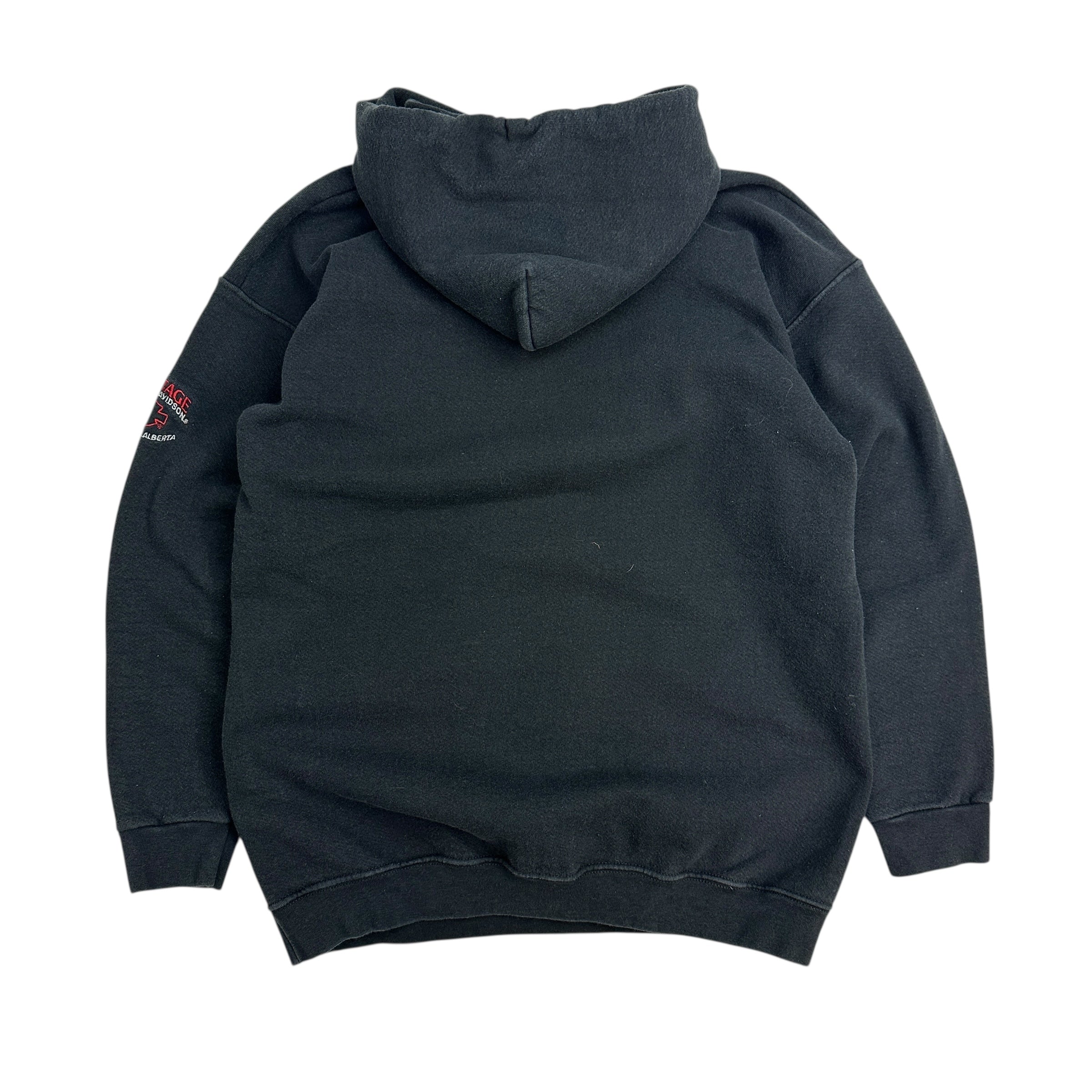 Vintage Harley Davidson Of Edmonton Hoodie Black