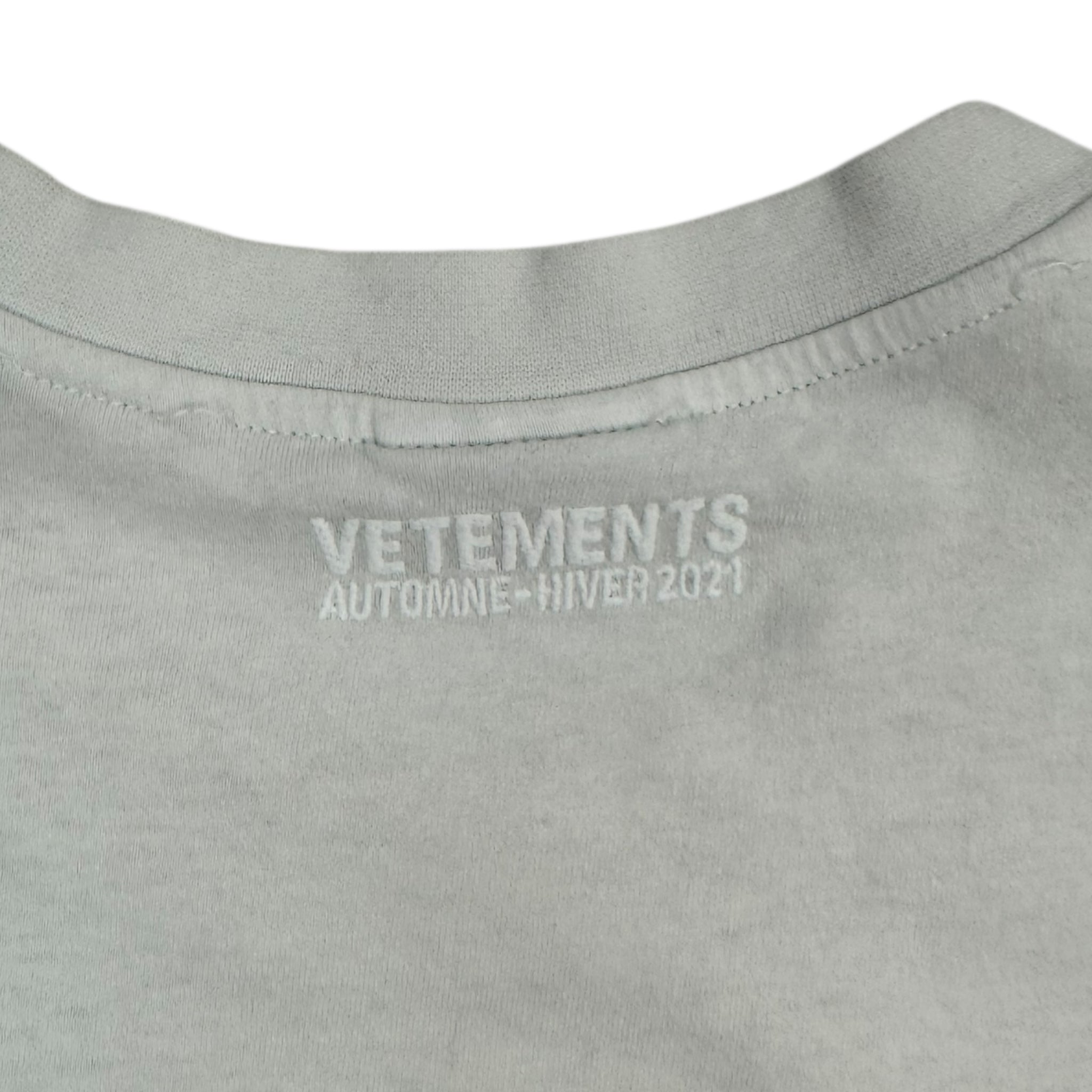 Vetements White Written Logo T-Shirt