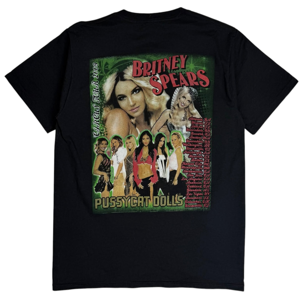 2009 Britney Spears Circus Tour Tee Black