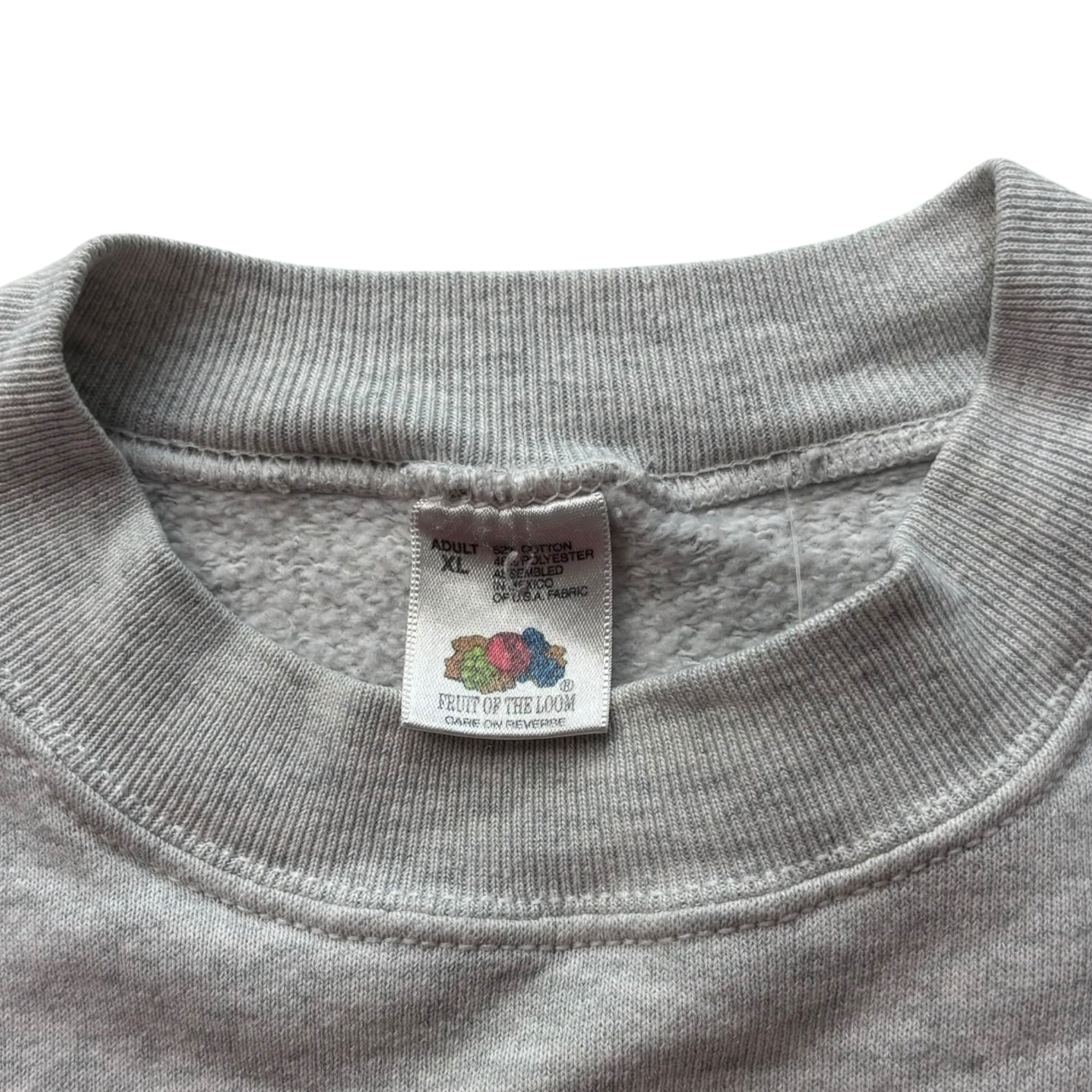 Vintage New York City Embroidered Crewneck Grey