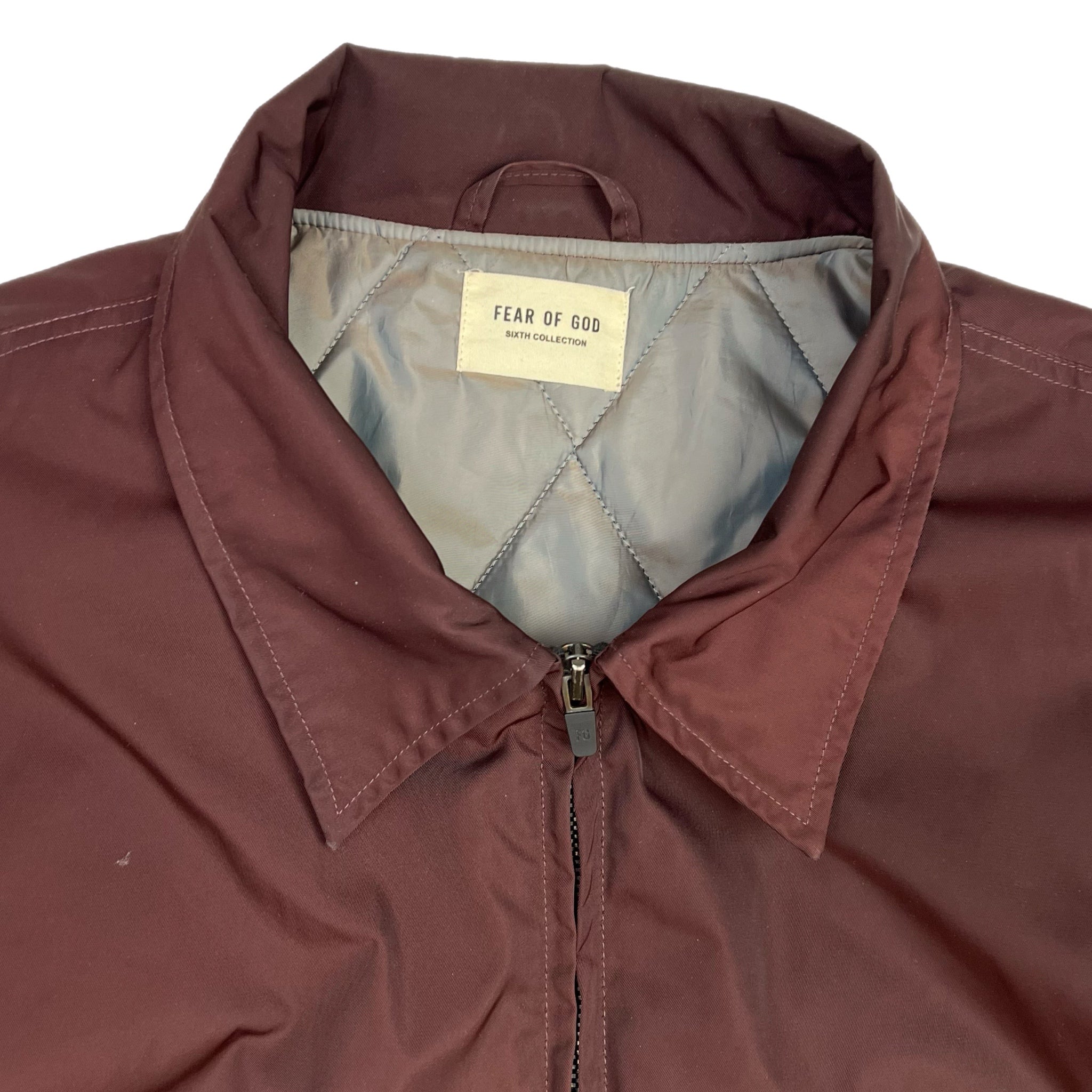 Fear Of God Sixth Collection Coaches Jacket Burgundy
