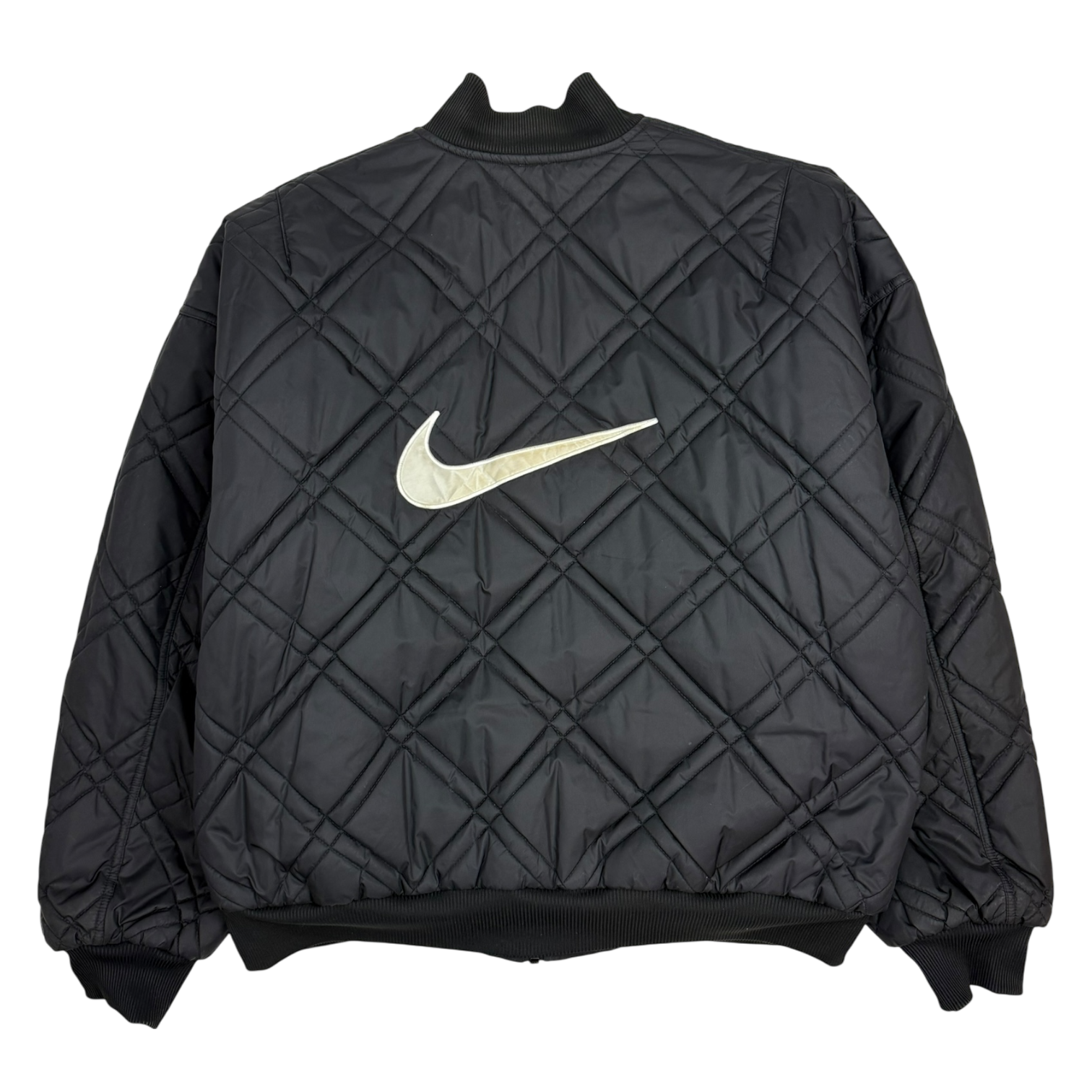 Vintage Nike Quilted Reversible Jacket Black