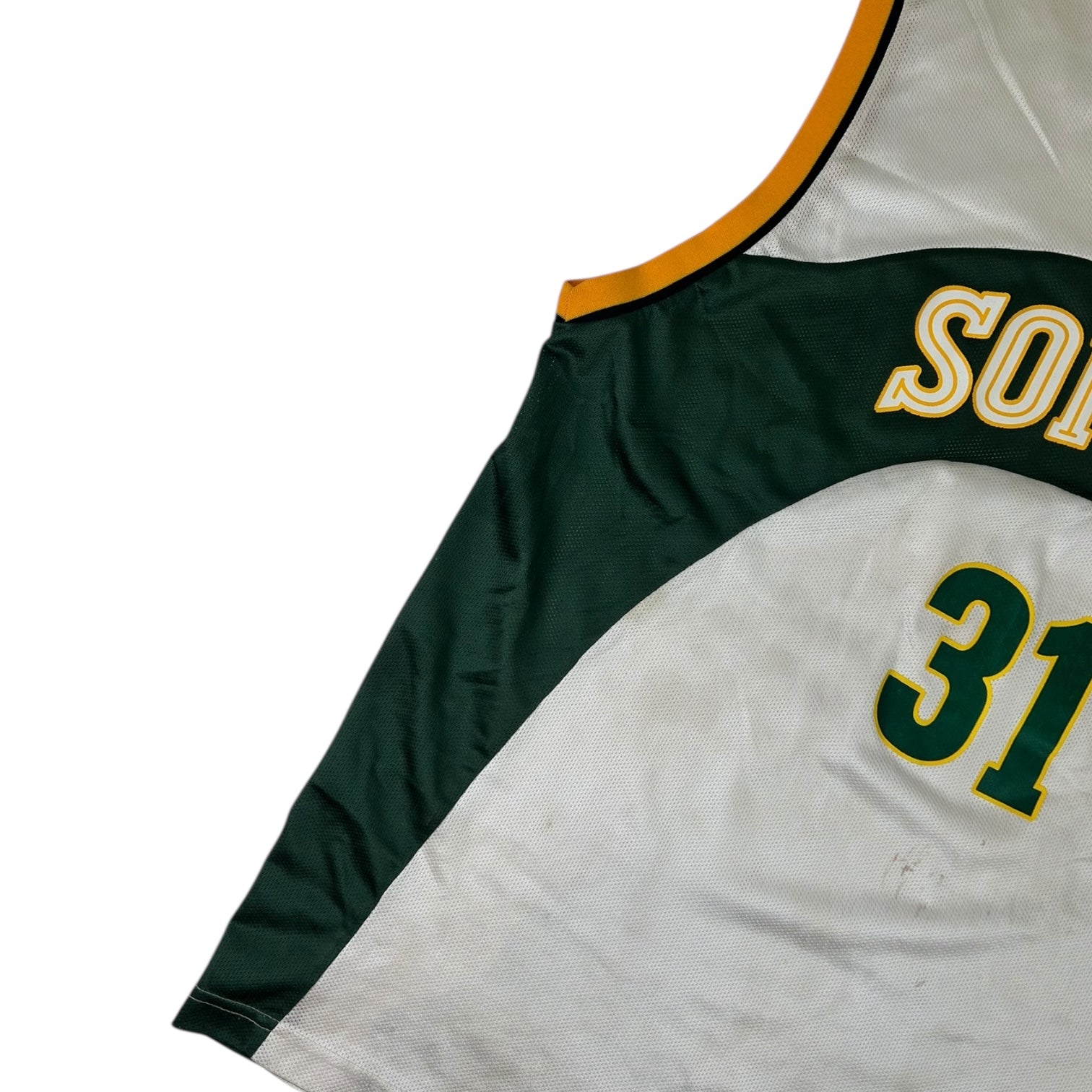 Vintage Seattle SuperSonics Brent Barry Home Jersey