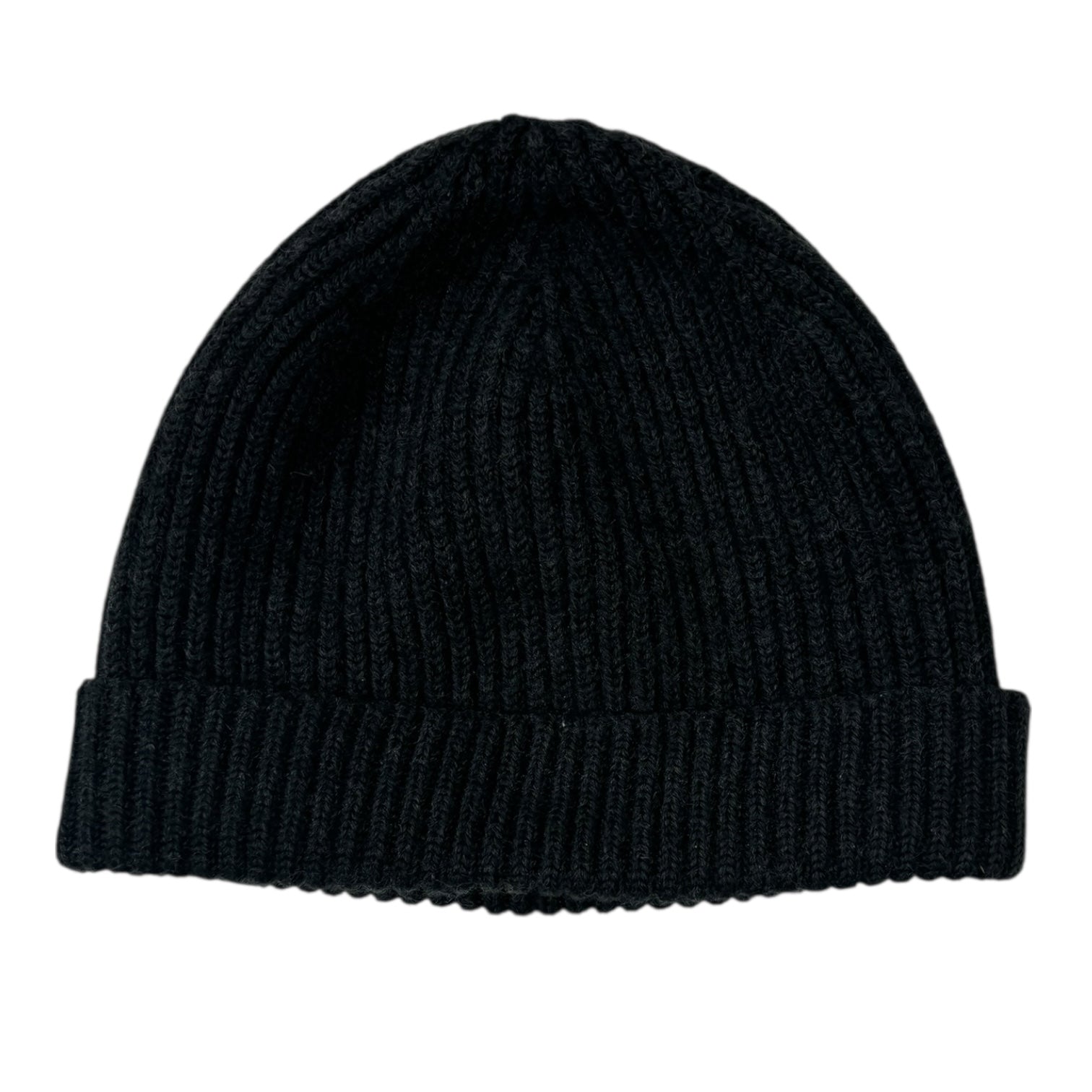 Dolce & Gabbana Ribbed Knit Beanie Dark Grey