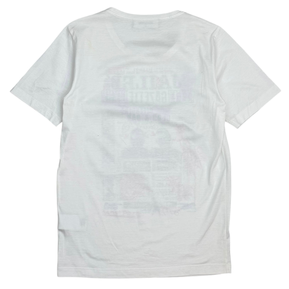 (W) DSquared2 Jailed Gazette Mugshot Tee White