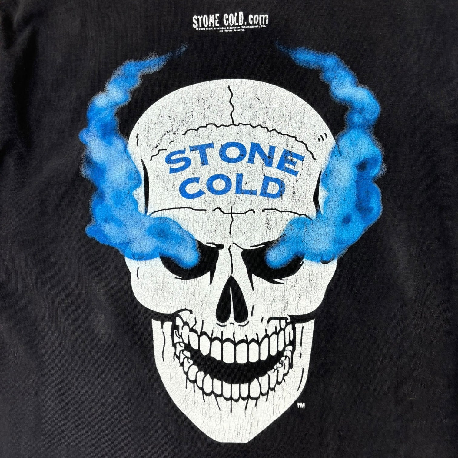 Vintage 2002 WWF “What?” Stone Cold Steve Austin T-Shirt Black