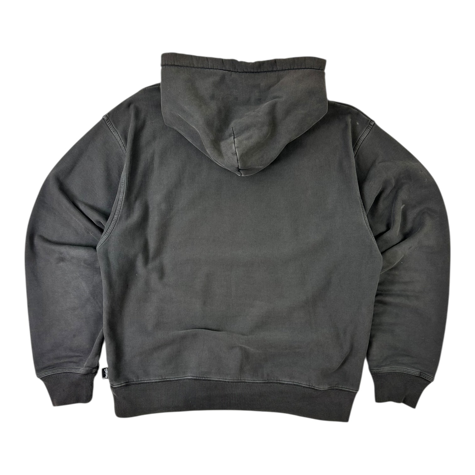 Stussy Raglan Hoodie Washed Black