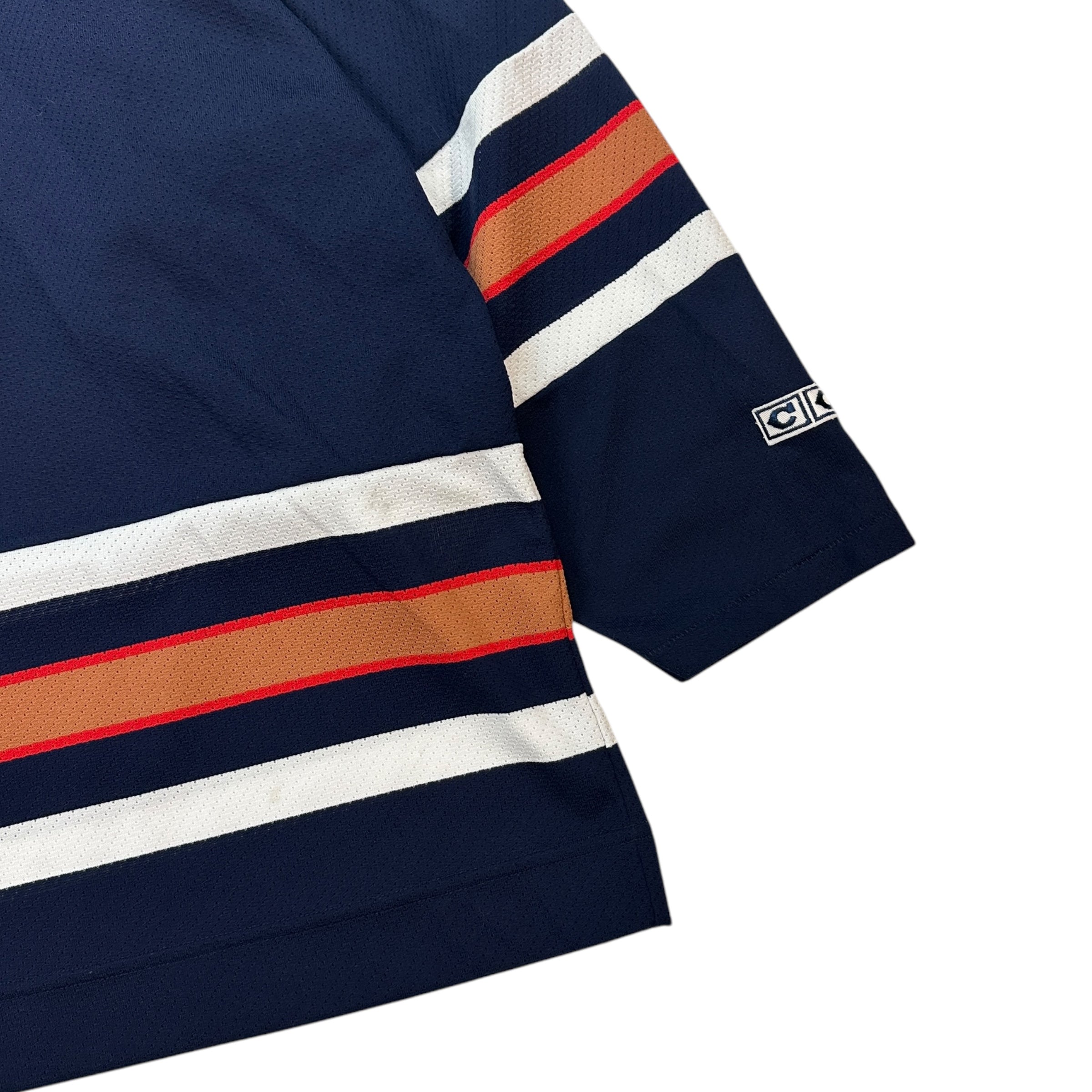 Vintage Edmonton Oilers Dwayne Roloson Jersey Navy
