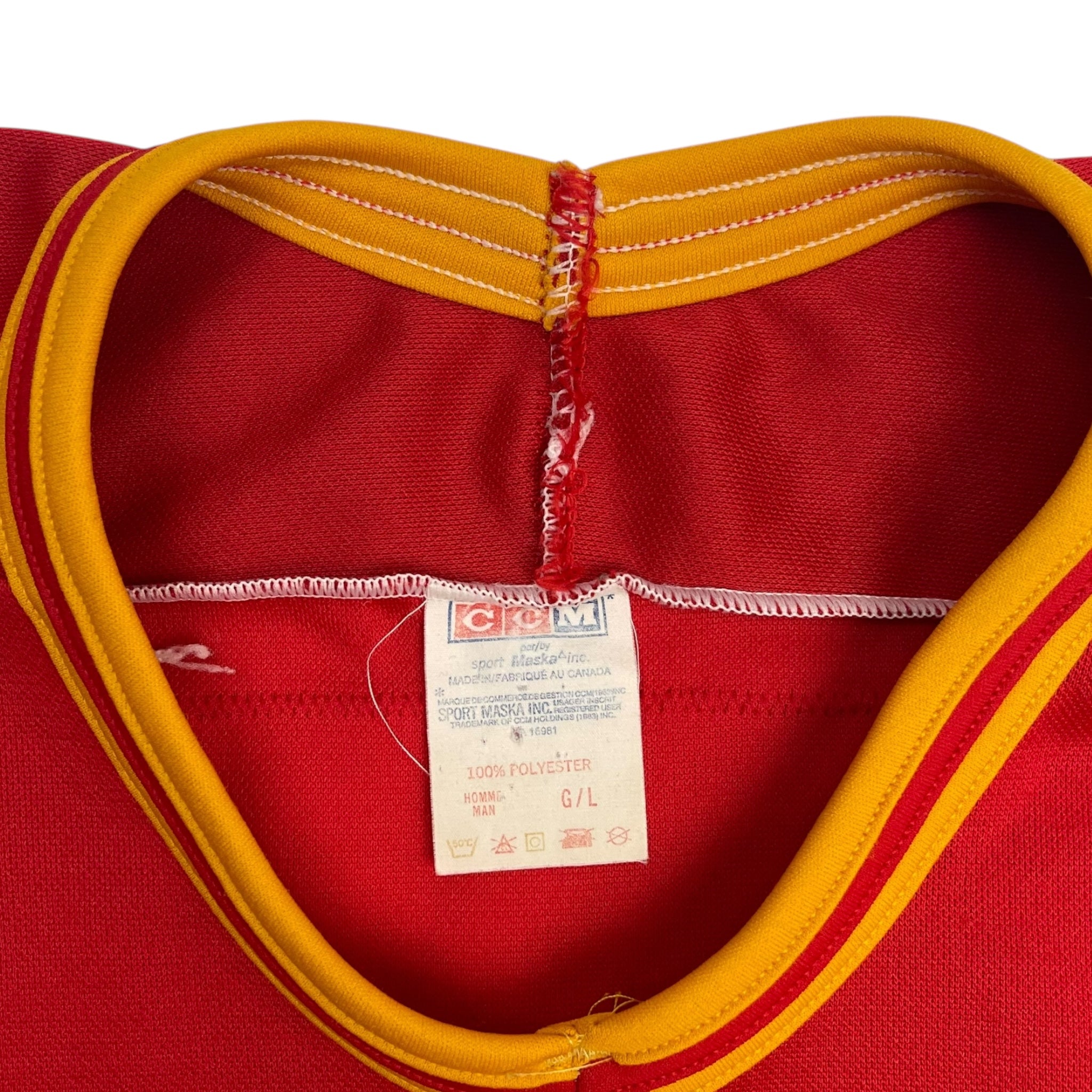 Vintage Calgary Flames Kevin Dahl CCM NHL Jersey