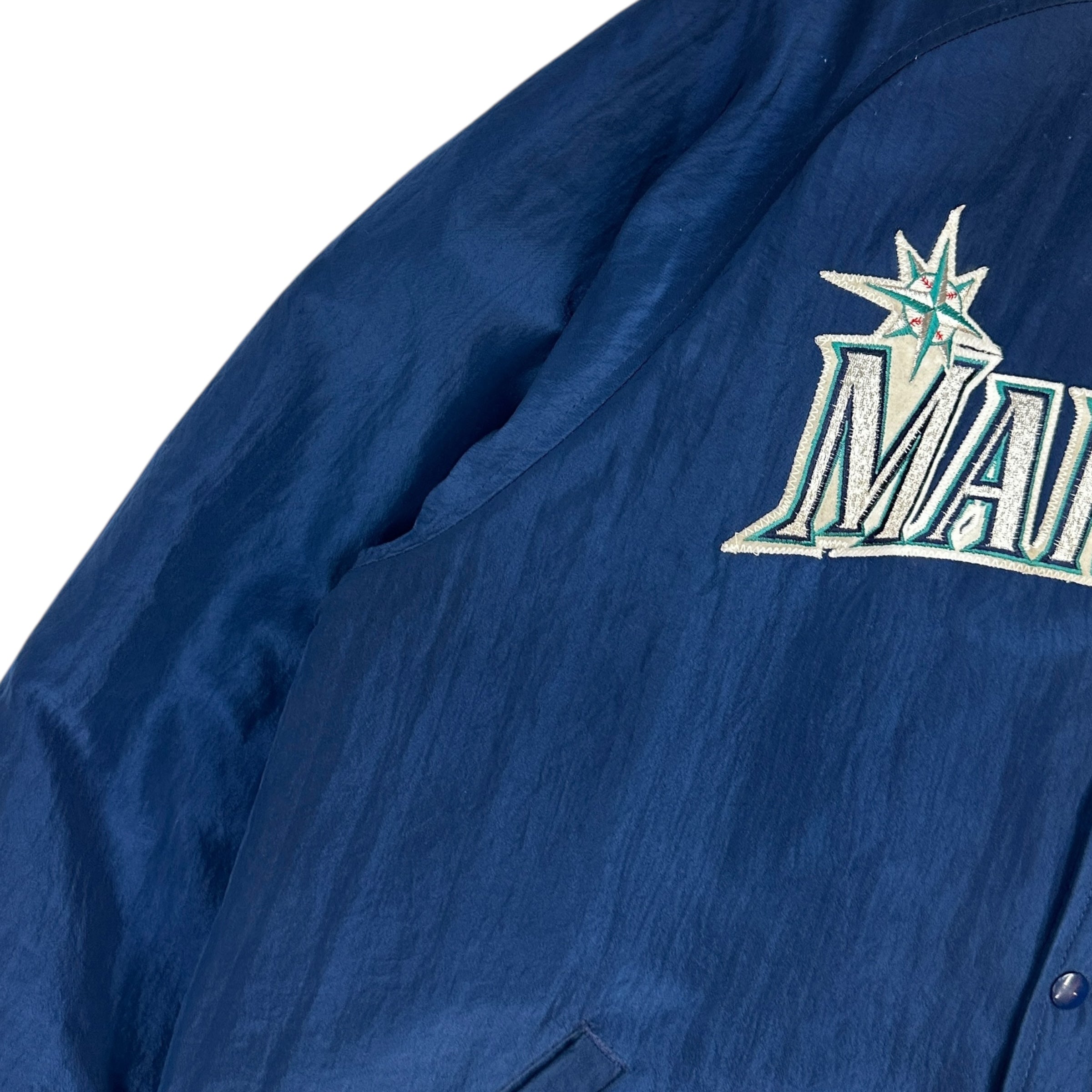 Vintage Starter Seattle Mariners Insulated Nylon Varsity Jacket