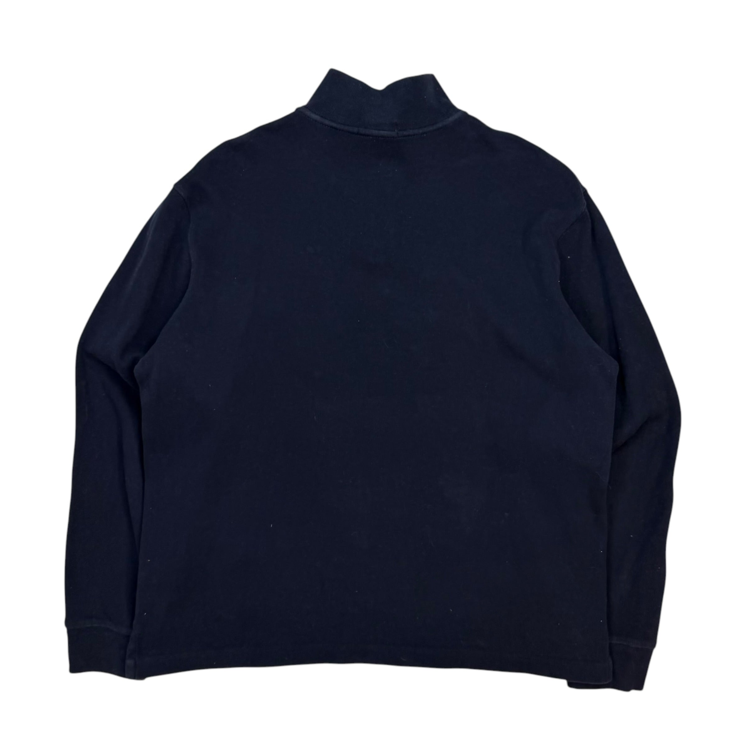 Vintage Polo Ralph Lauren Quarter Zip Sweater Navy Blue