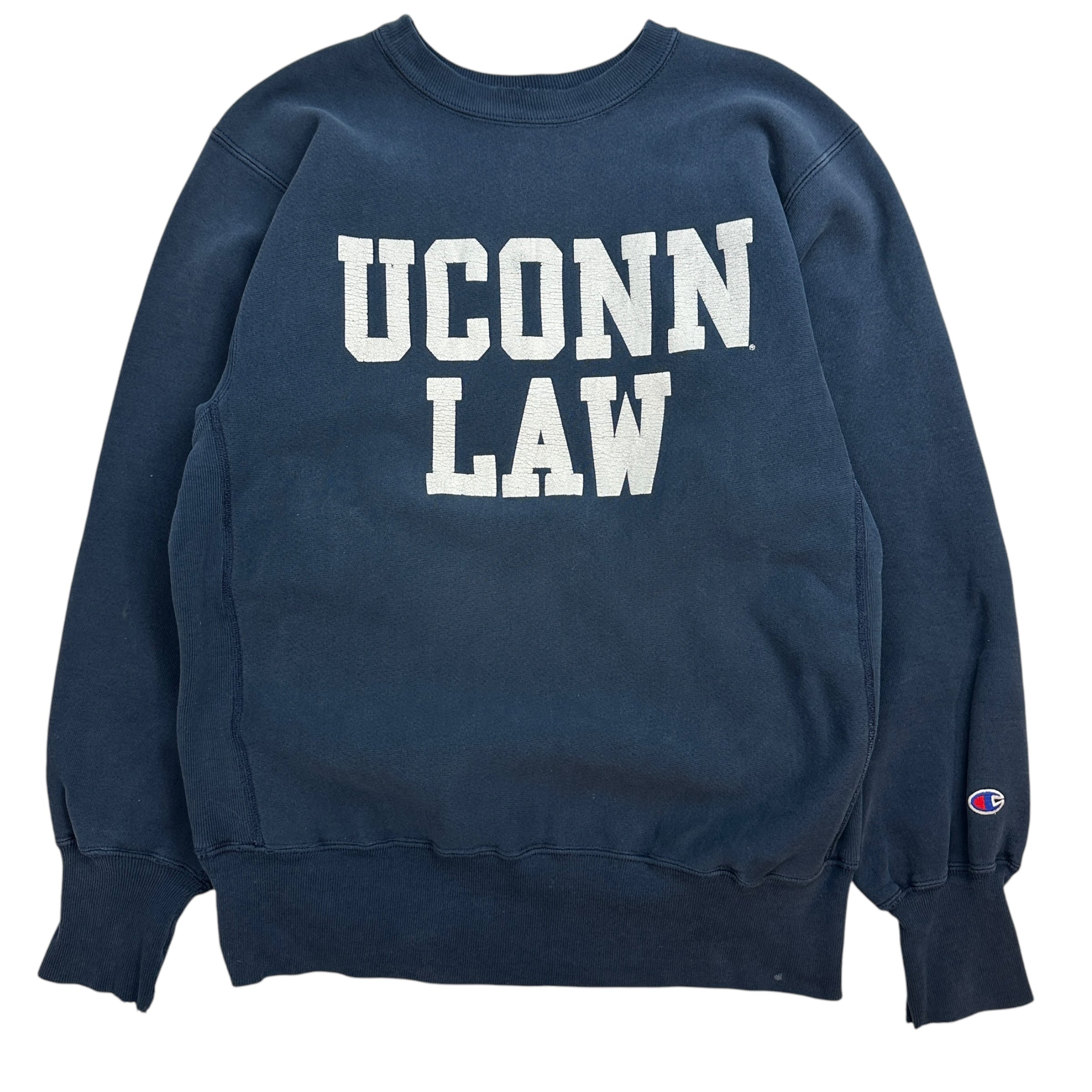 Vintage UCONN Law Champion Crewneck Navy