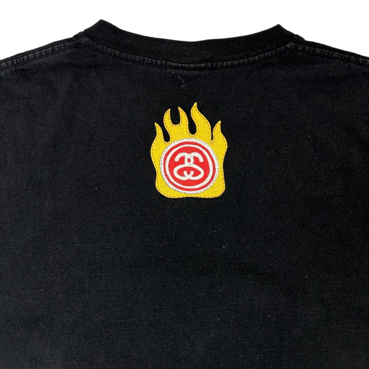 Vintage Stussy World Of Pose Skull T-Shirt Black