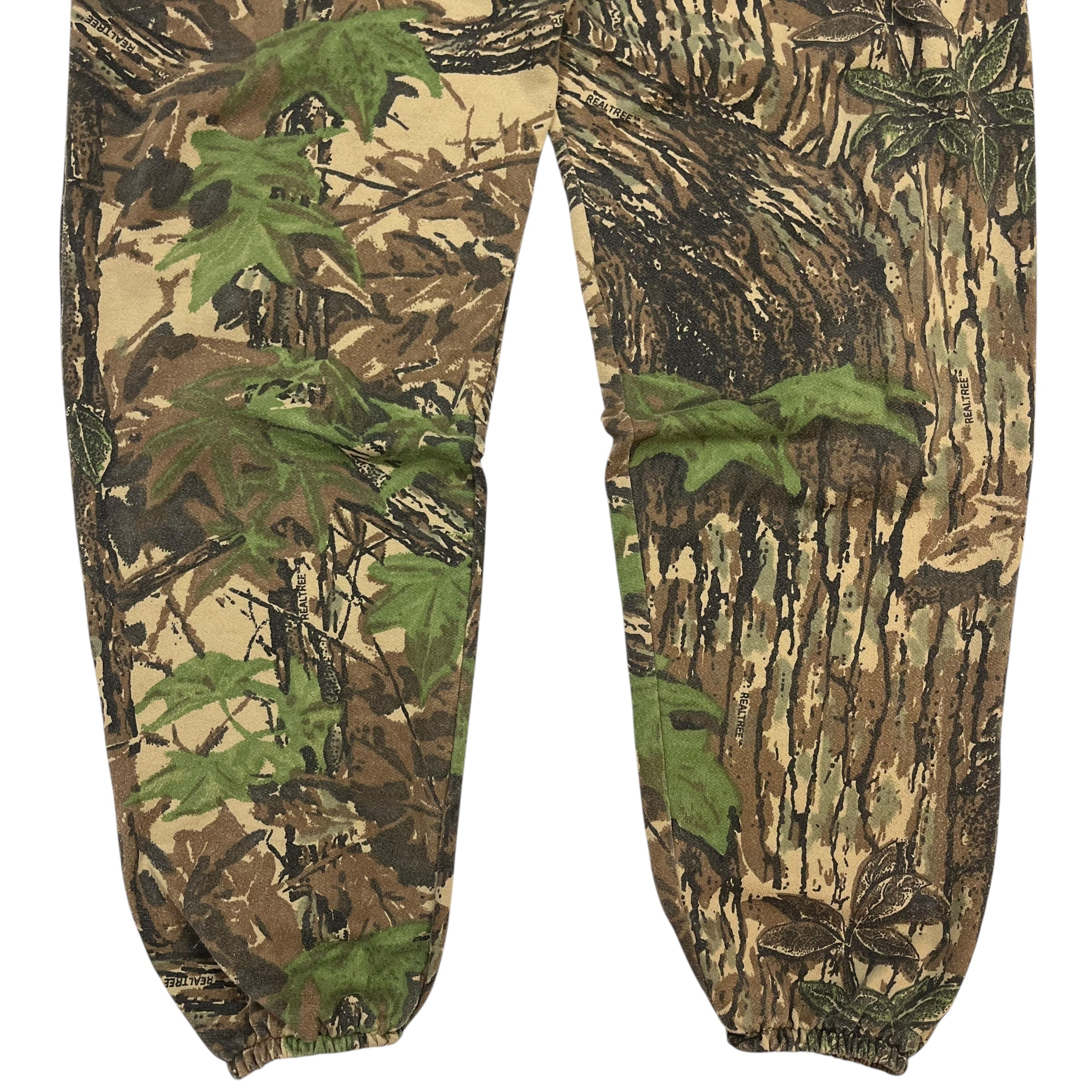 Vintage Real Tree Camouflage Sweat Pants Dark Green/Brown