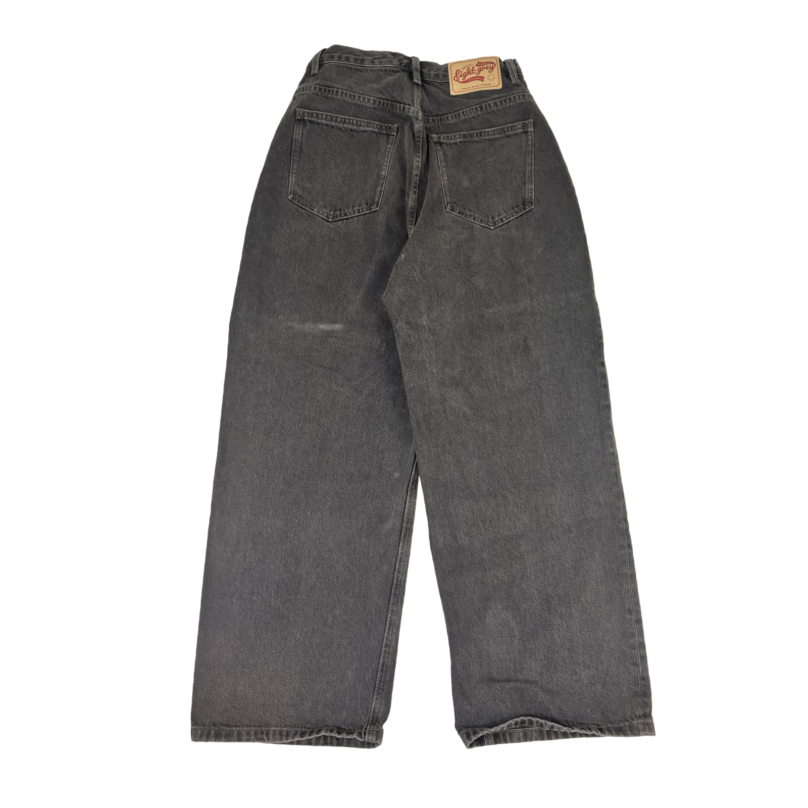 Light Grey Baggy Relaxed Utility Denim Jeans