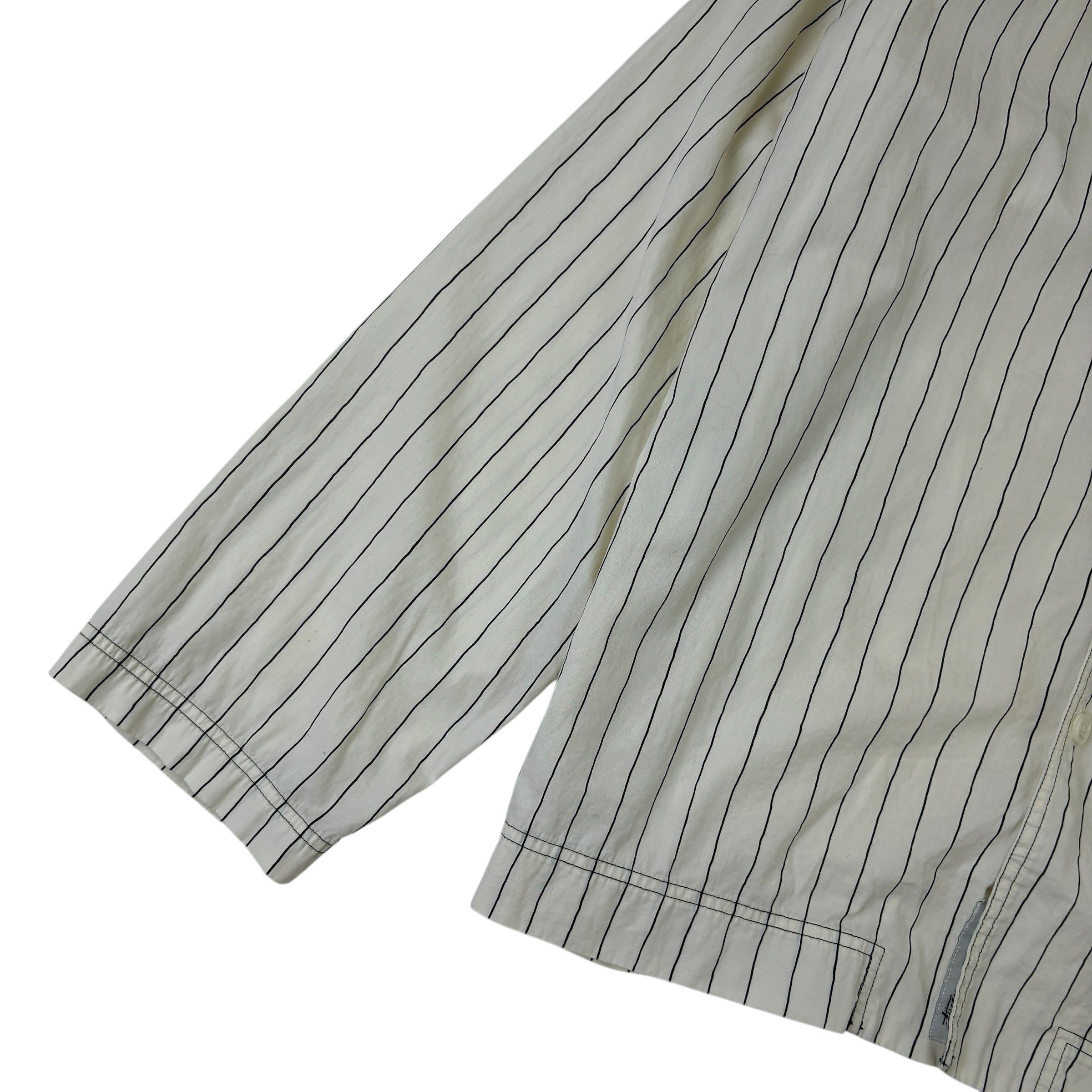 Stussy Tekla Poplin Pyjama Shirt White