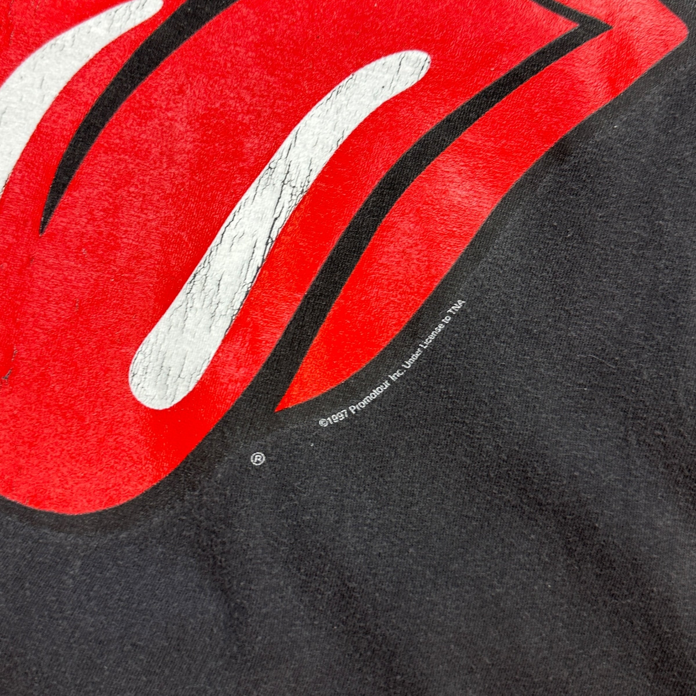 1997 Rolling Stones Bridges to Babylon Tour Tee Black