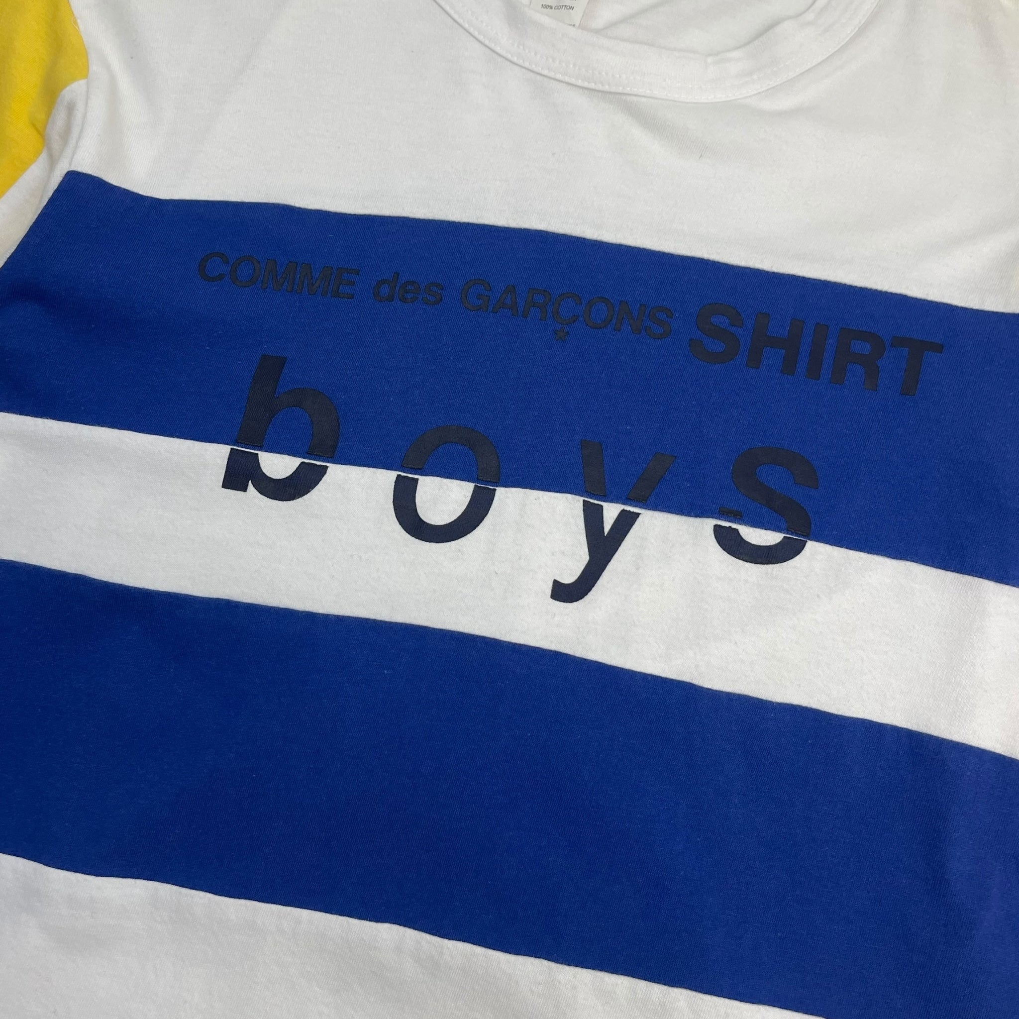 Commes Des Garcons Shirt Boy Long Sleeved Striped Shirt