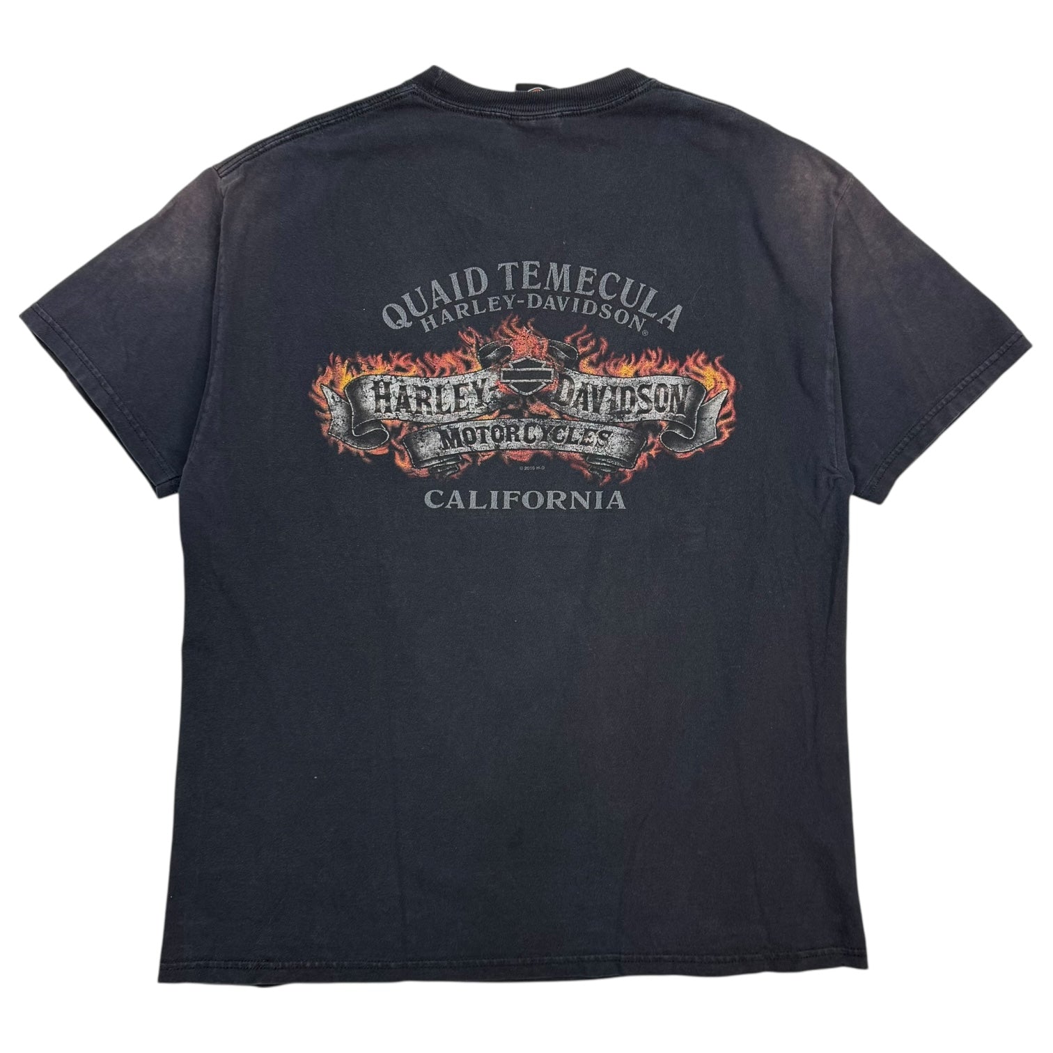 Vintage Harley Davidson Of Temecula Tee Black
