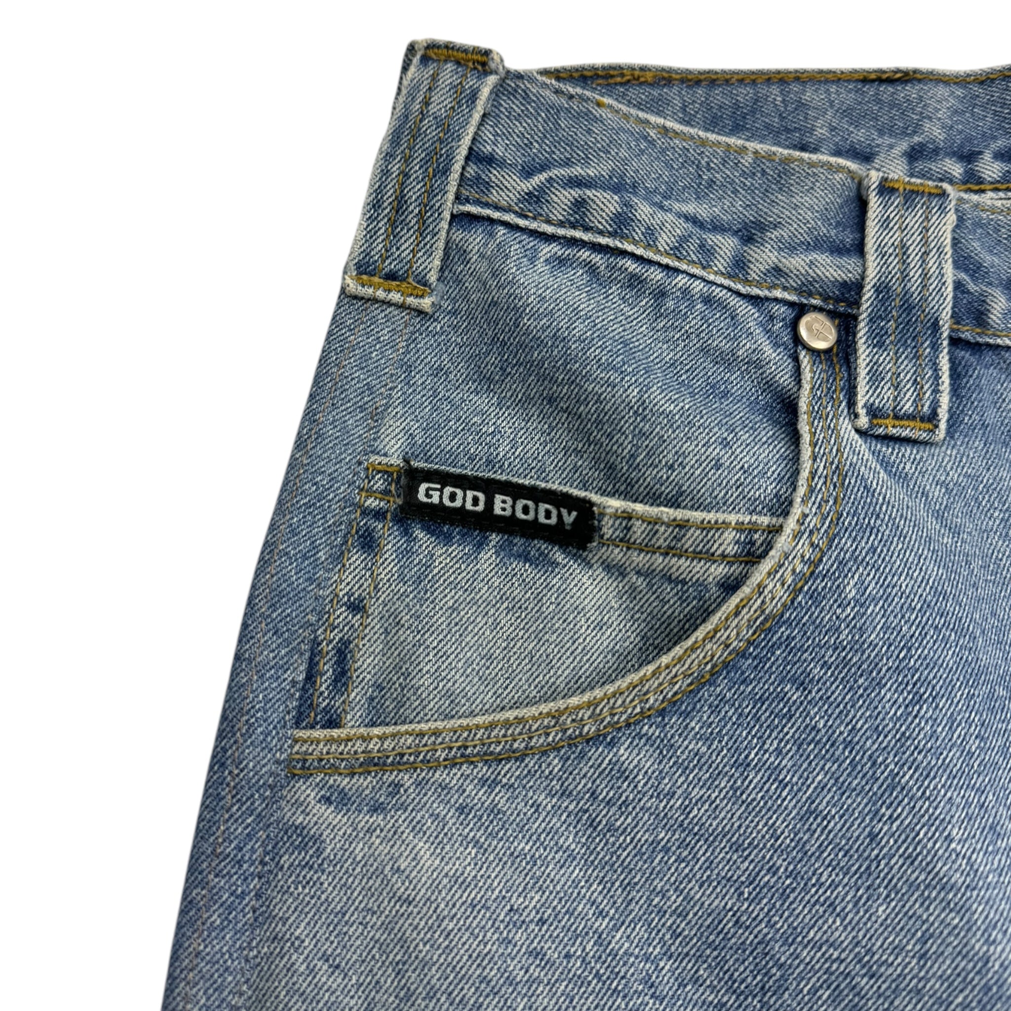 Vintage Y2K Godbody Denim Shorts