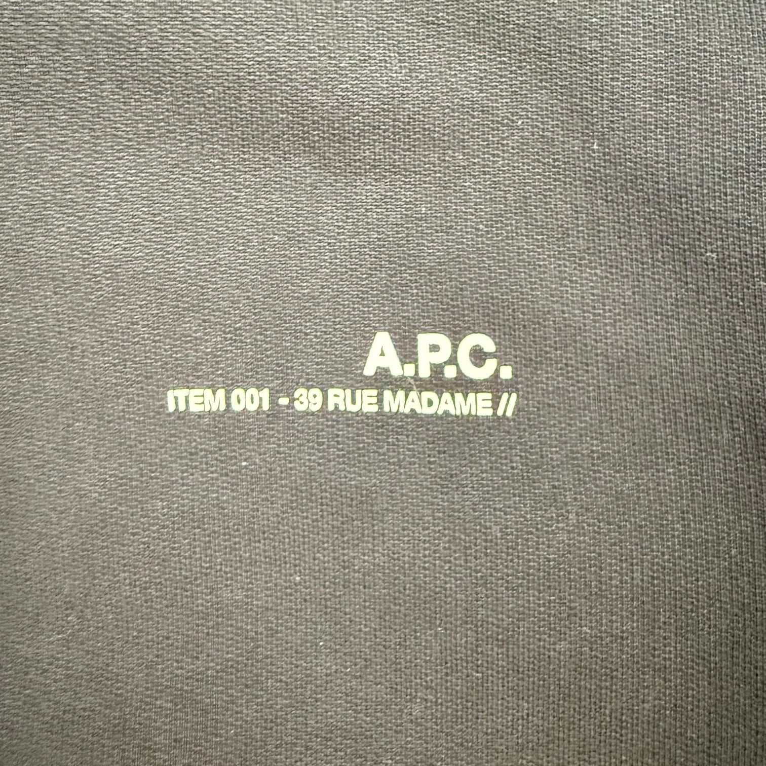 A.P.C. Logo Print Hoodie Black