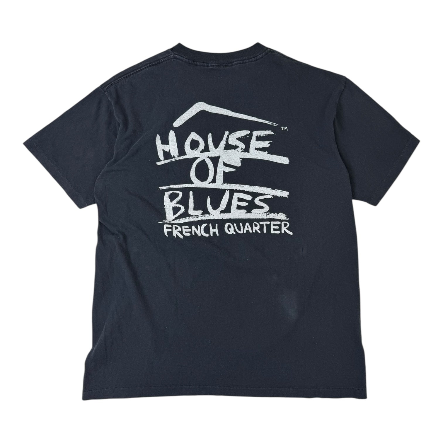 Vintage 90's House of Blues Devil-Fishing T-shirt Black