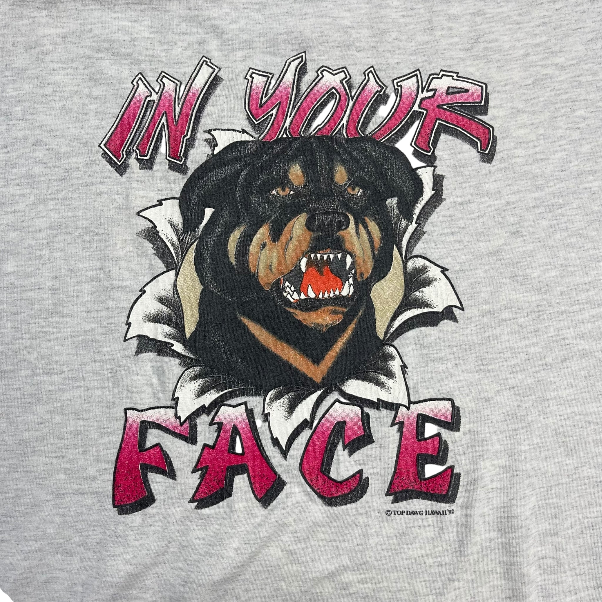 1992 Top Dawg Hawaii "In Your Face" T-Shirt