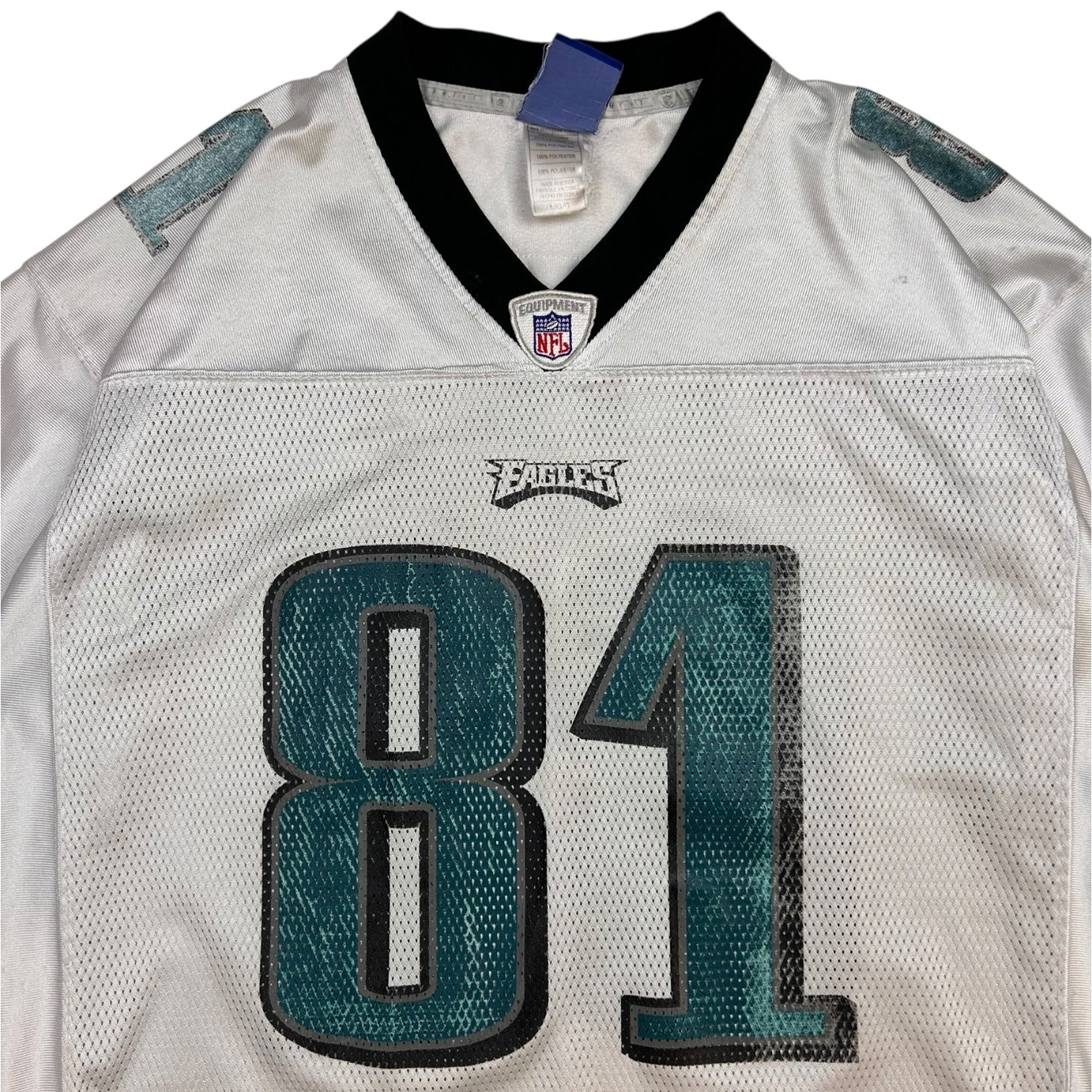 Vintage Reebok Philadelphia Eagles Owens Away Jersey White
