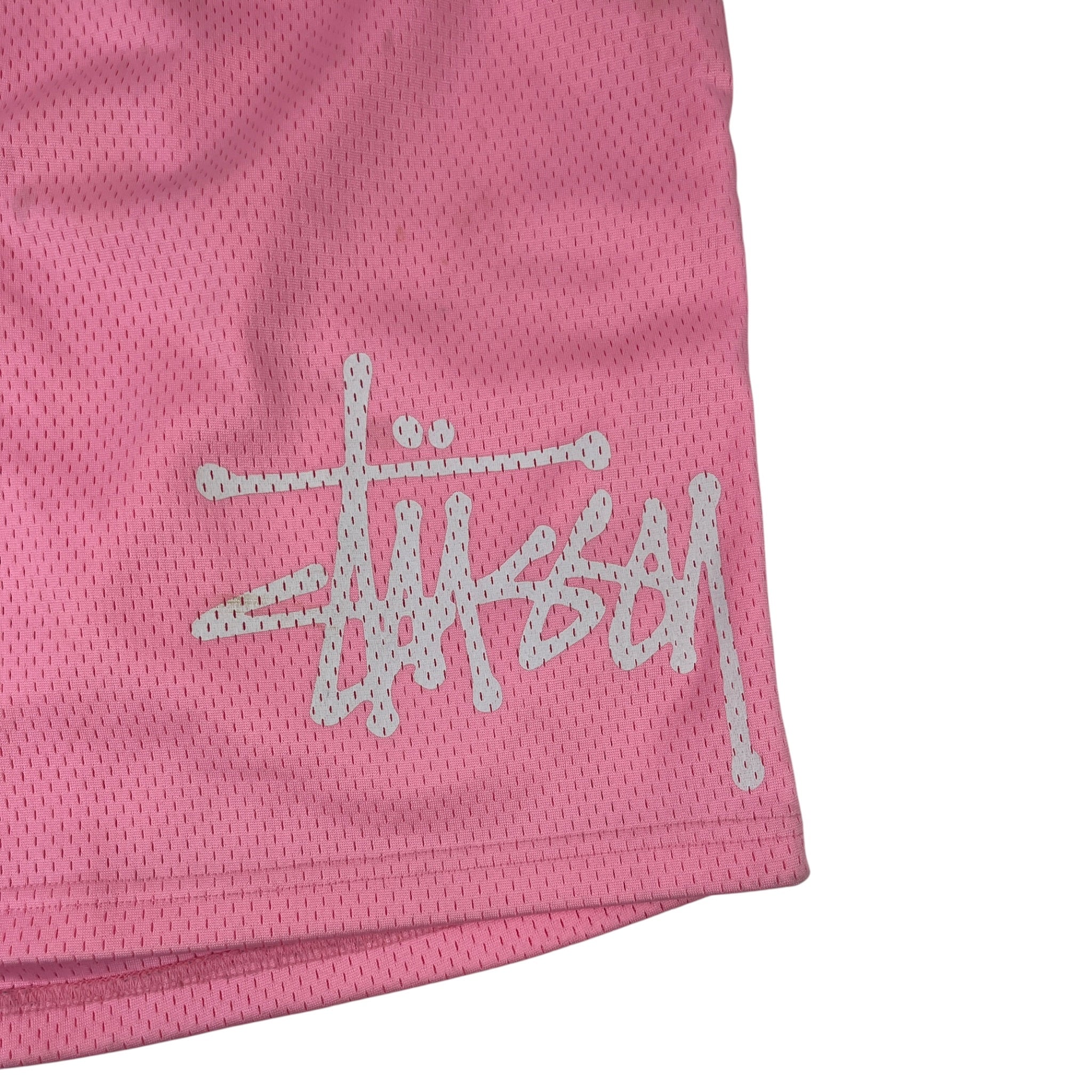 Stussy Big Basic Mesh Short Pink