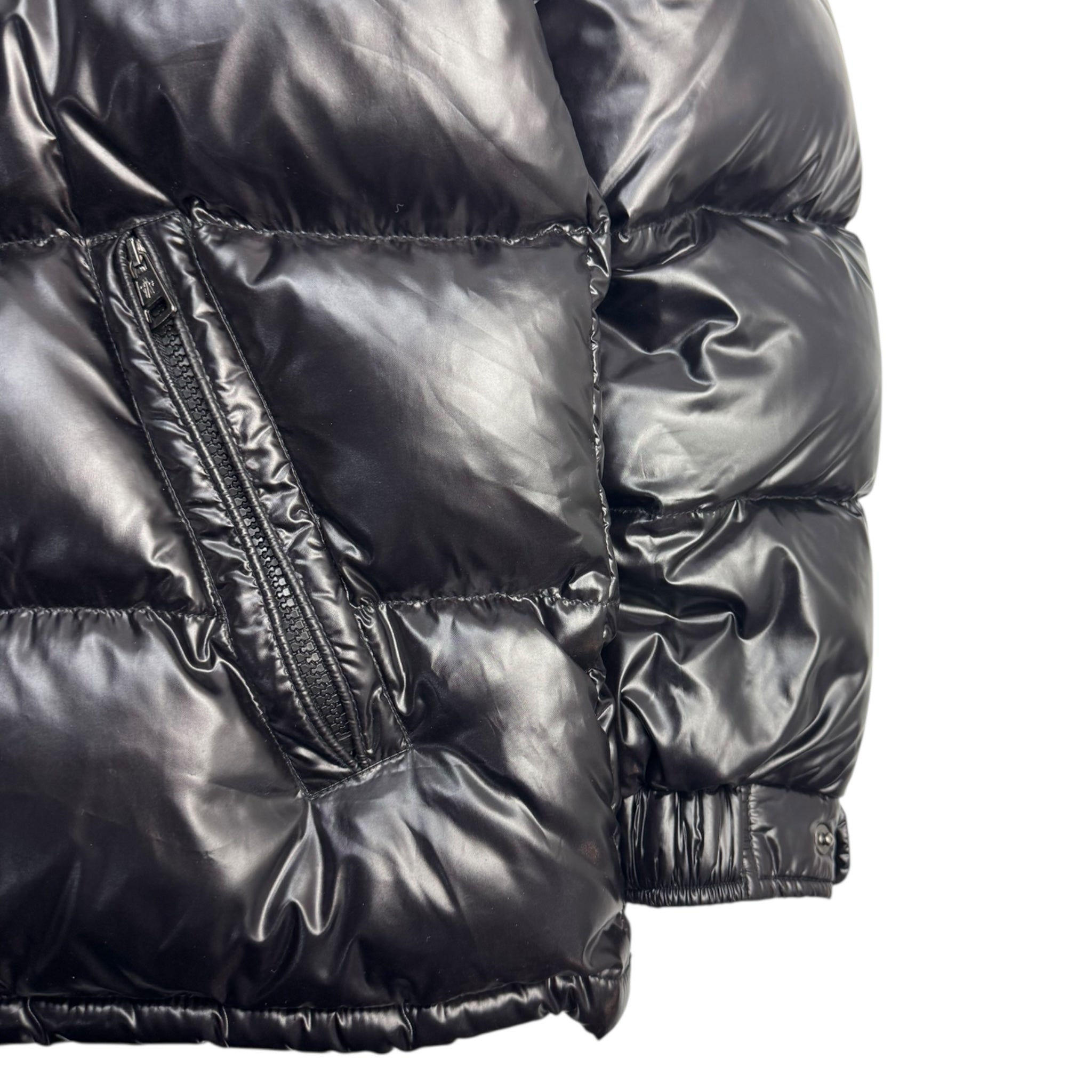 Moncler Maya Hooded Puffer Jacket Black
