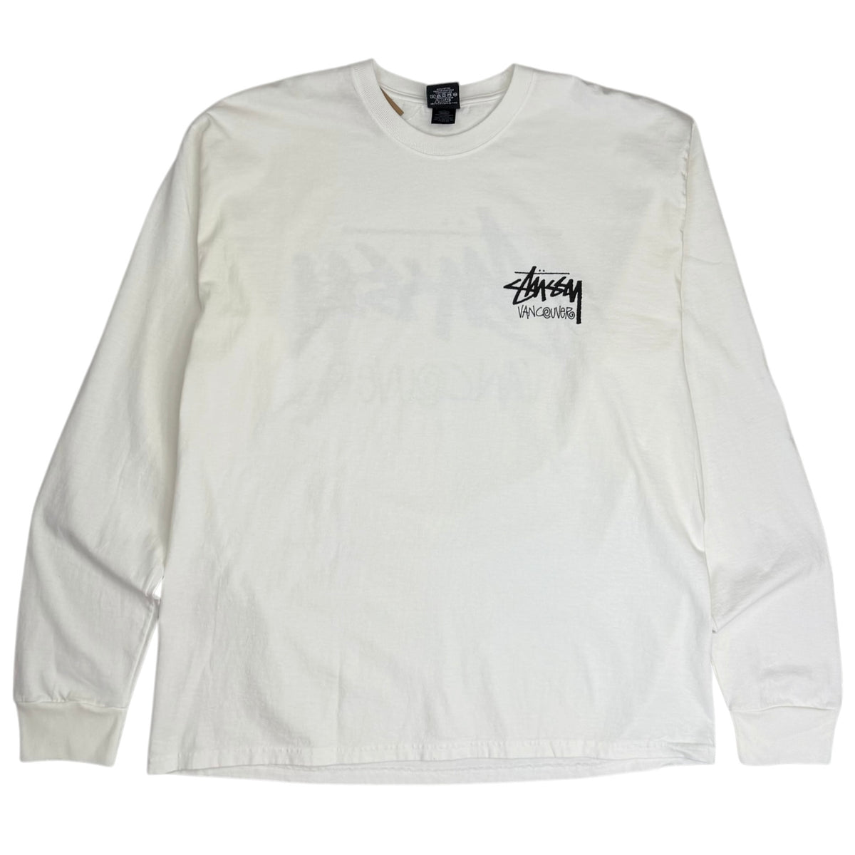 Stussy Vancouver Chapter Longsleeve Tee White