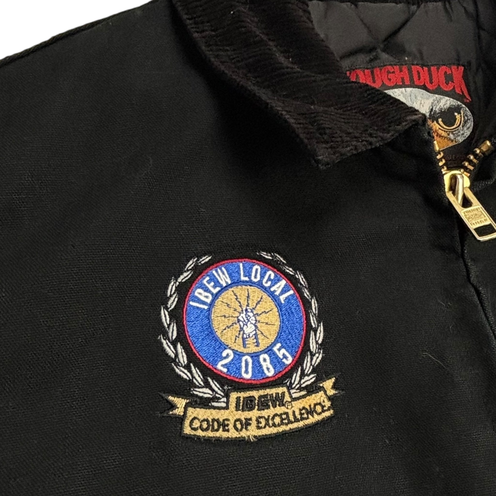 Vintage Tough Duck Construction Labor Relations Jacket