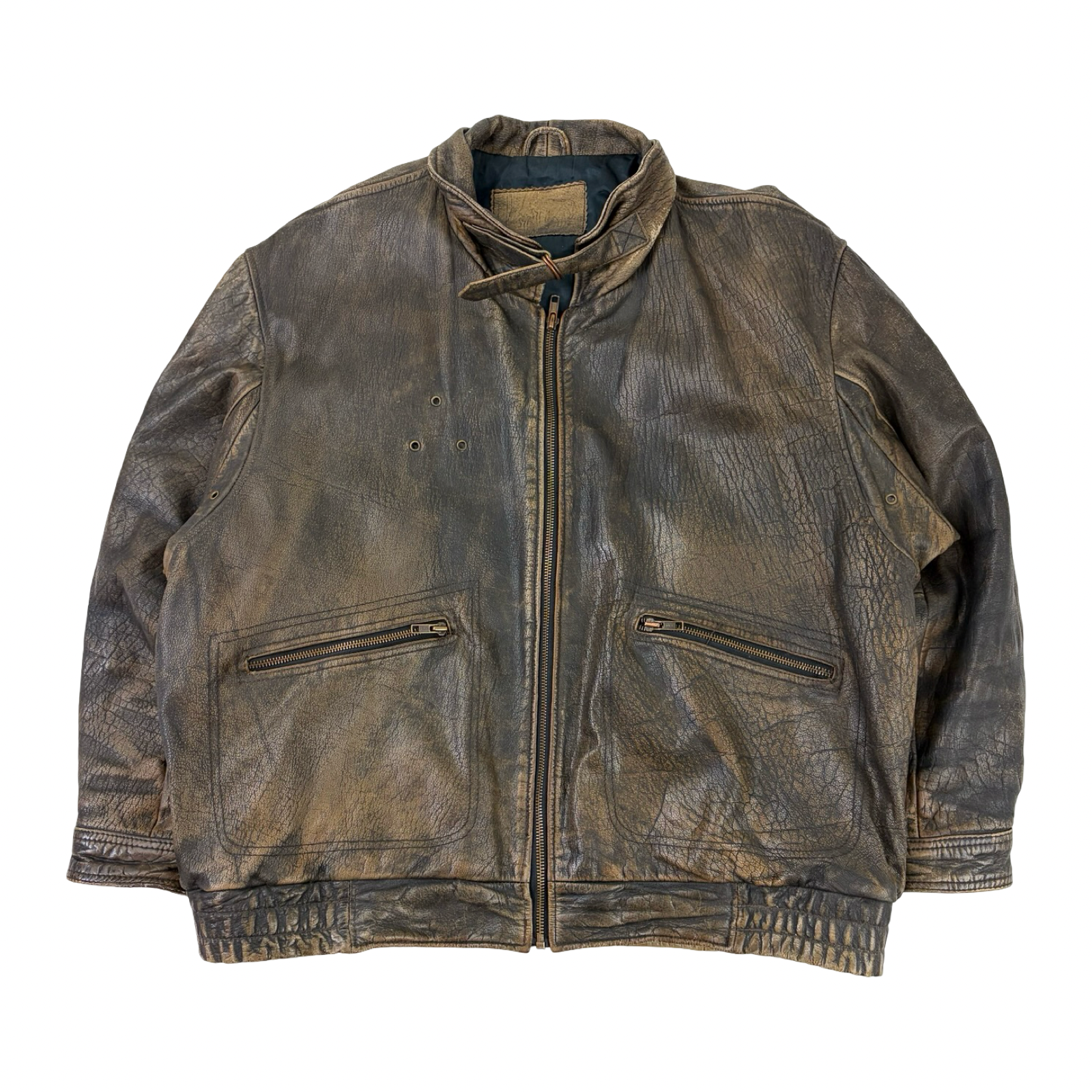 Vintage Leather Jacket Brown