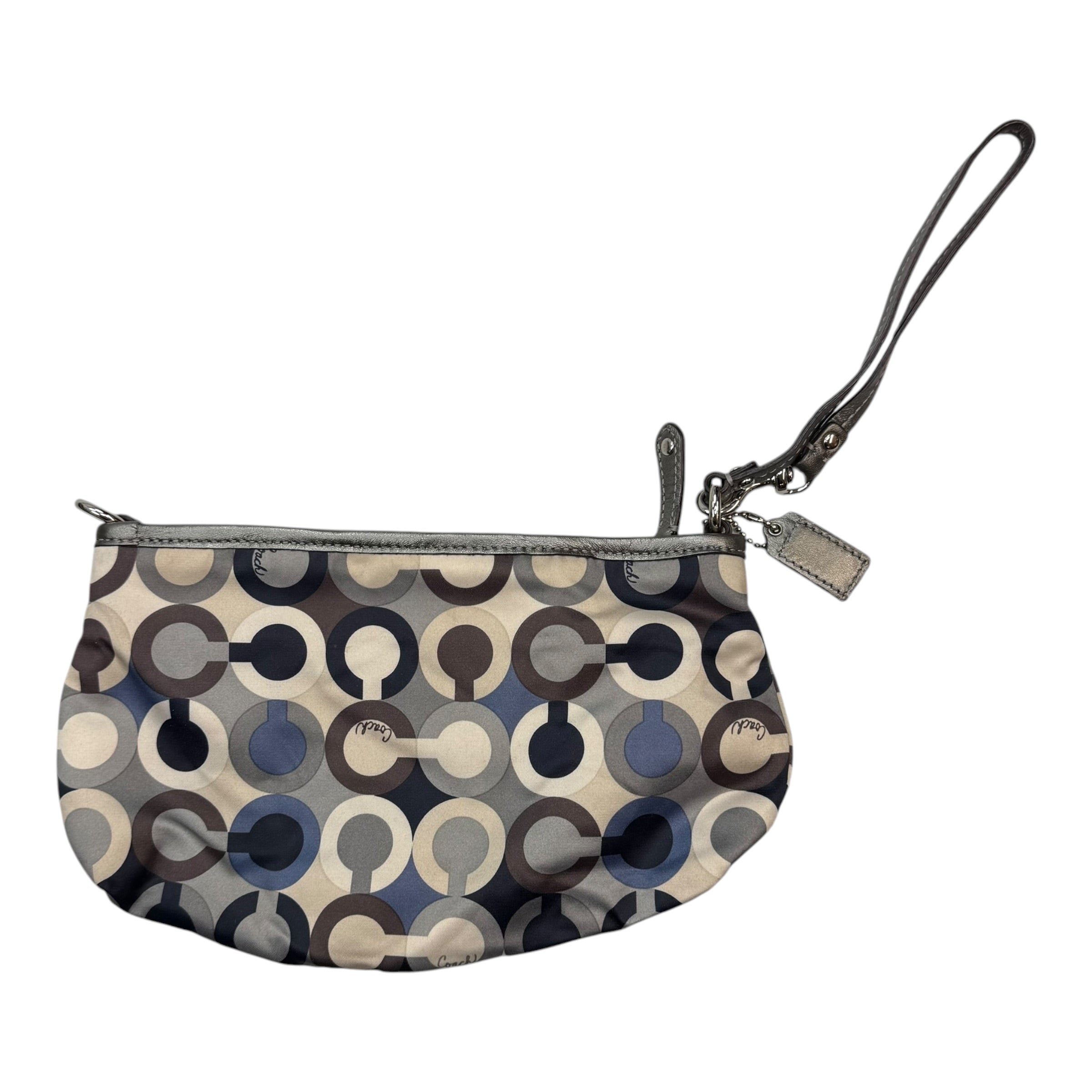 (W) Vintage Coach Madison Graphic Art Sequin Wristlet