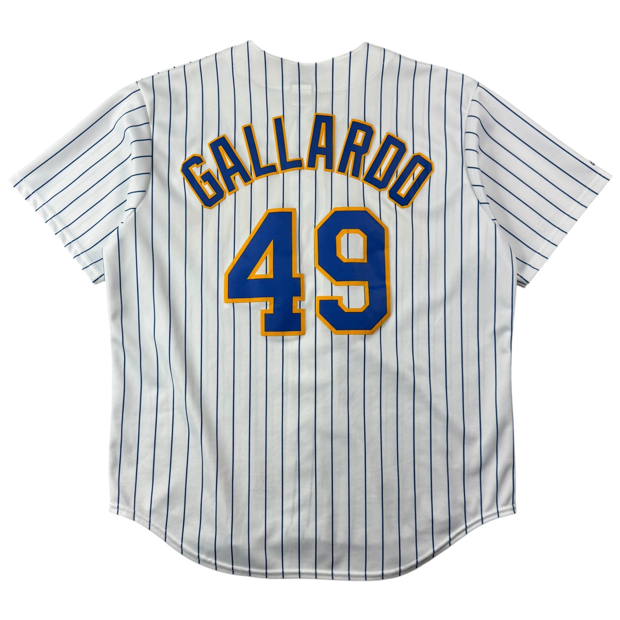 Vintage Milwaukee Brewers Yovani Gallardo Jersey White