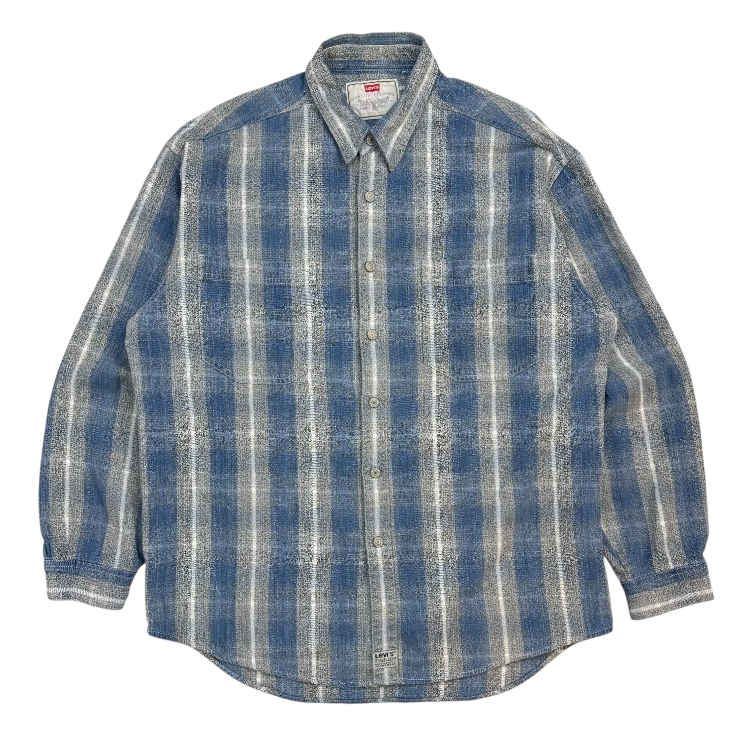 Vintage Levi’s Button Up Flannel Blue/White