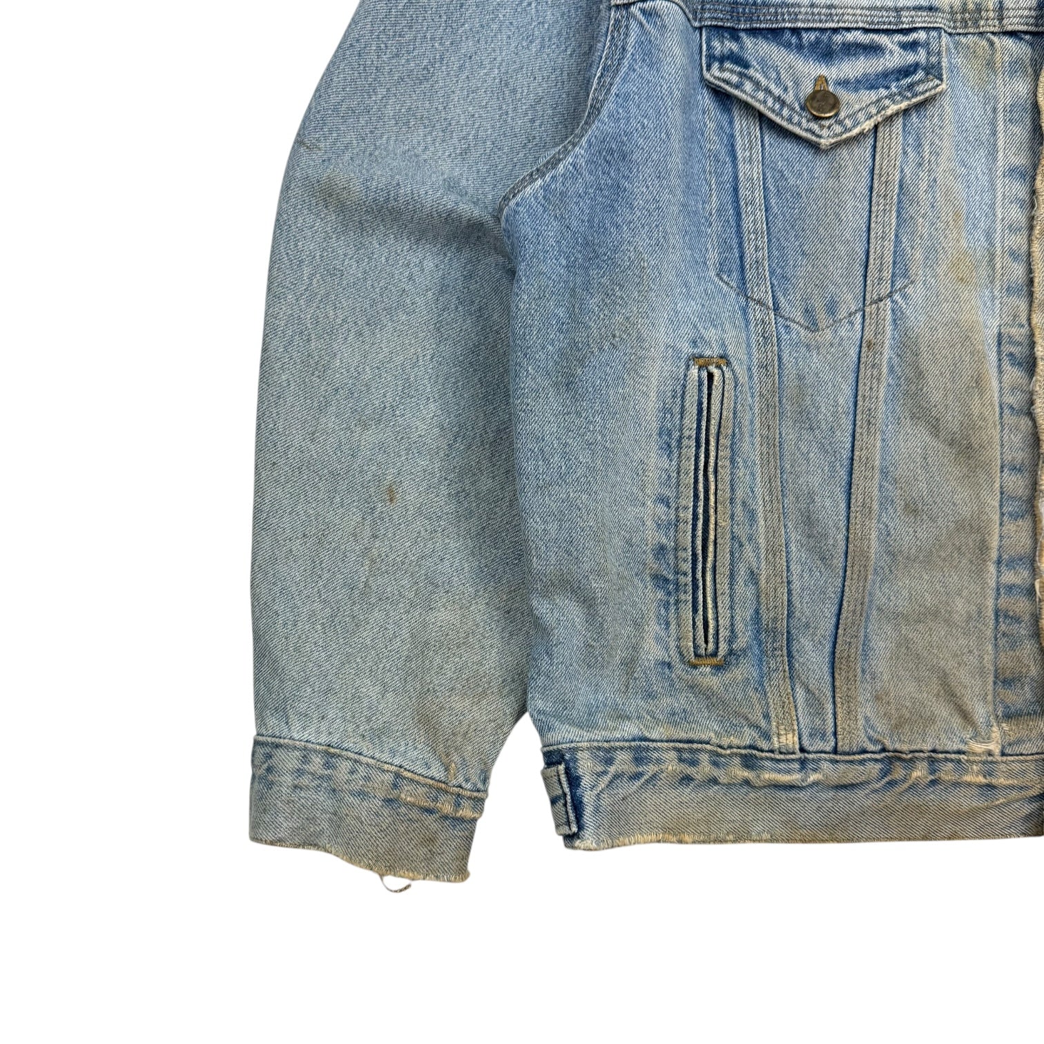 Vintage Carhartt Denim Button Up Jacket Light Wash