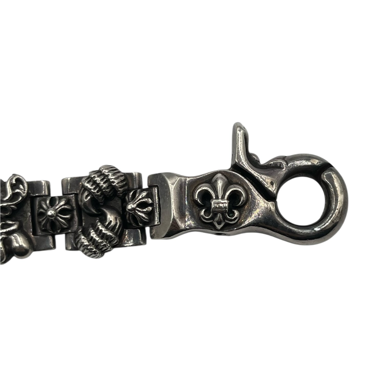 Chrome Hearts Multi-Motif H-link Fleur Clasp Bracelet