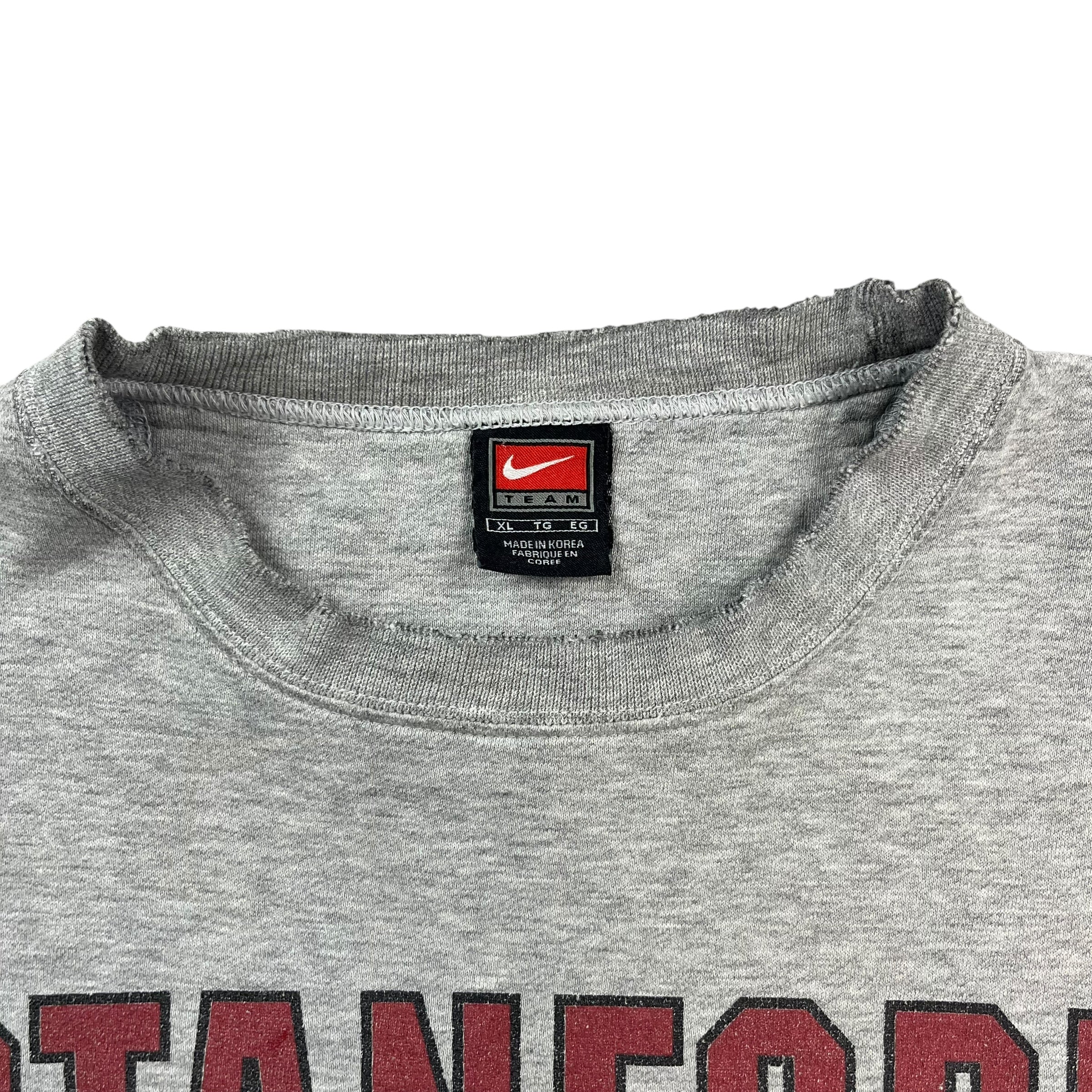 Vintage Nike Stanford Basketball Crewneck Light Grey