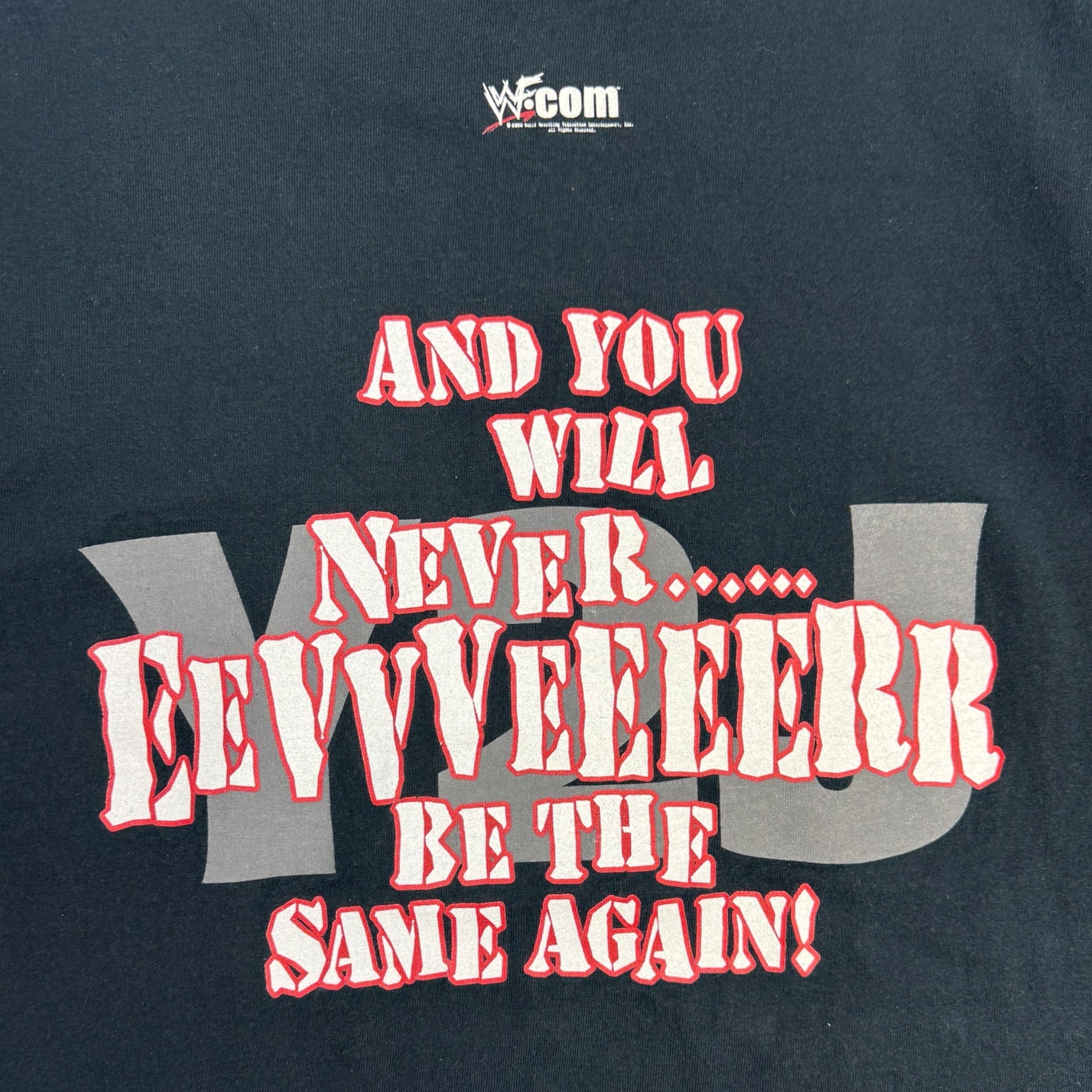 2000 WWF Y2J "Raw Is Jericho" Wrestling T-Shirt