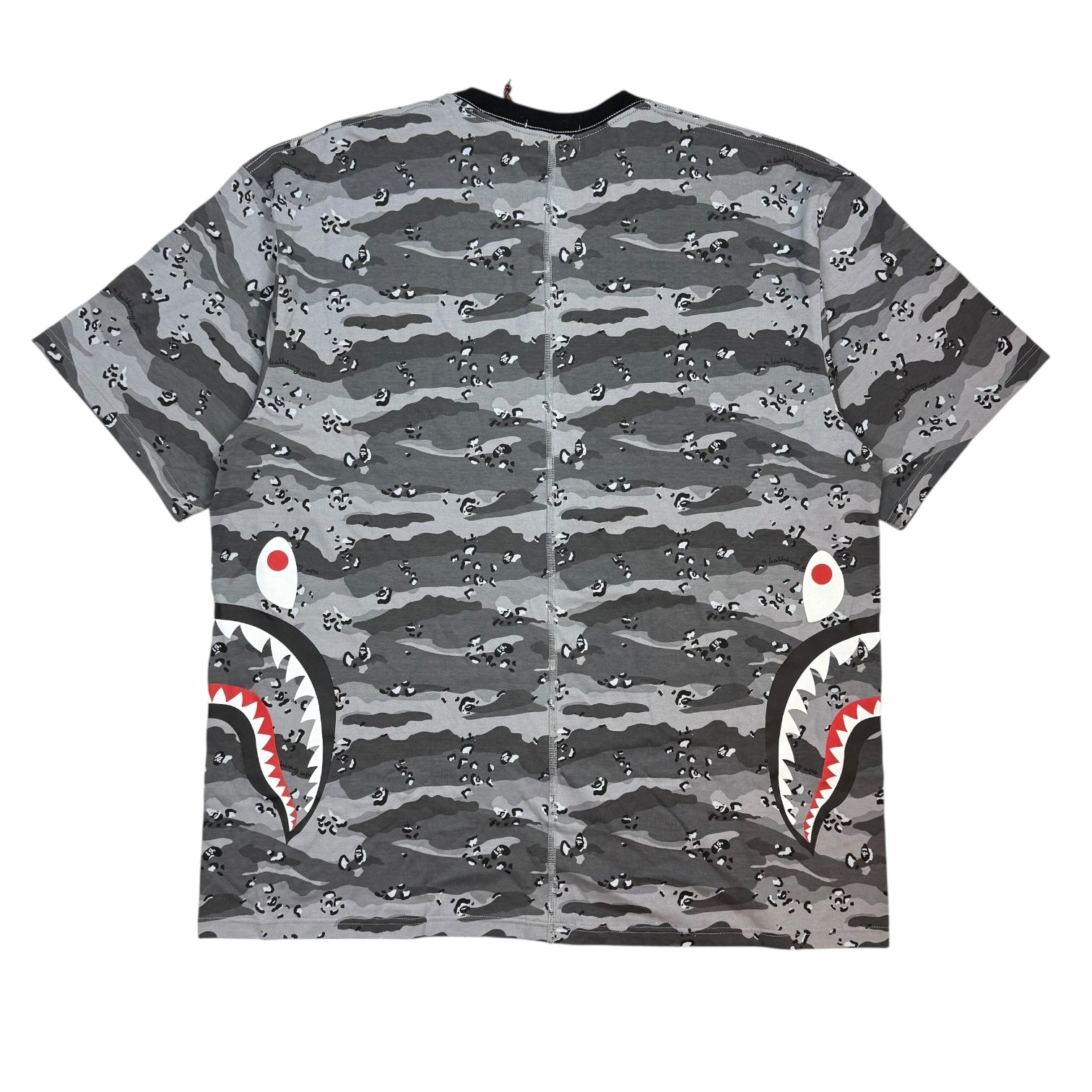 Bape Shark Tee Desert Camo Grey