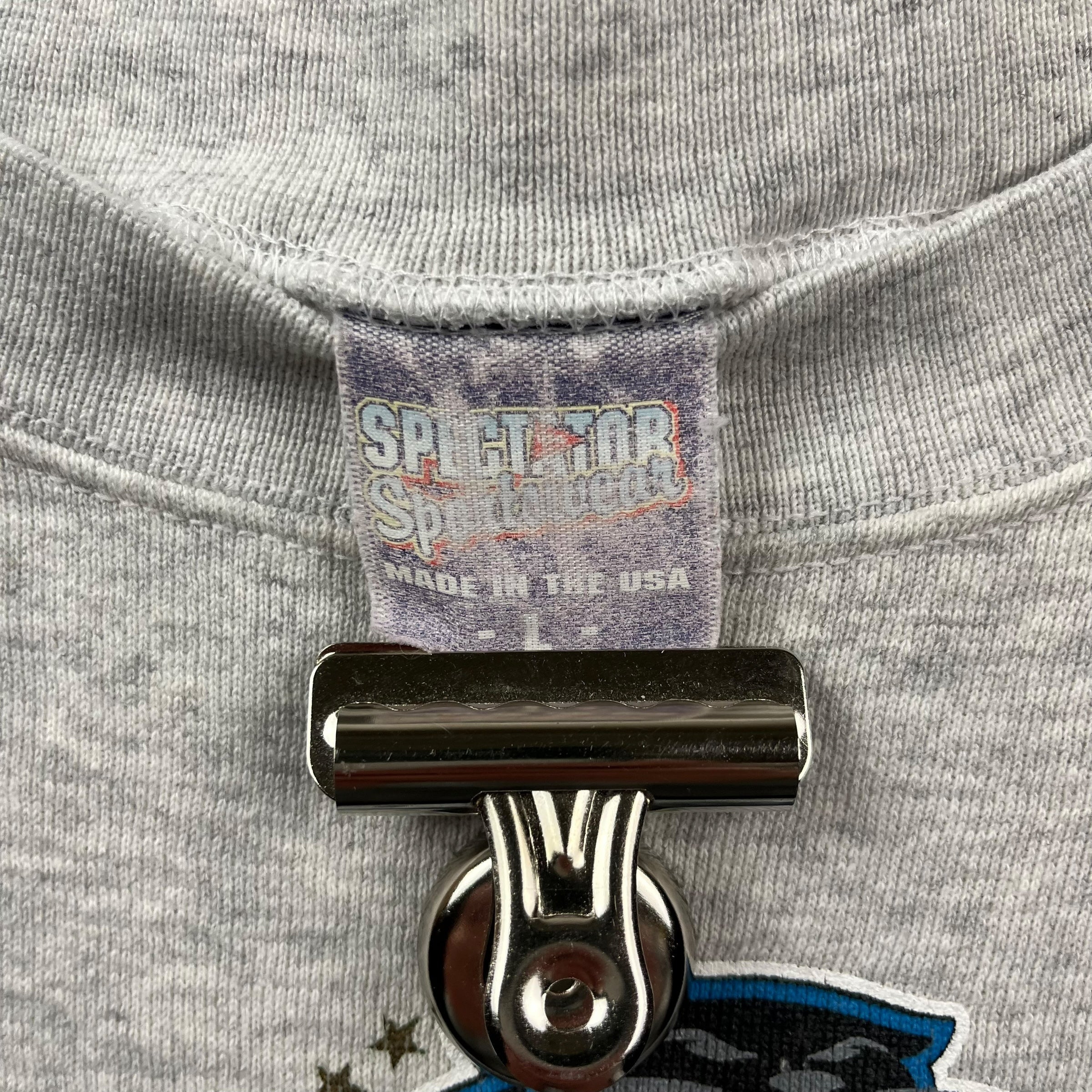 Vintage Carolina Panthers Crewneck Light Grey