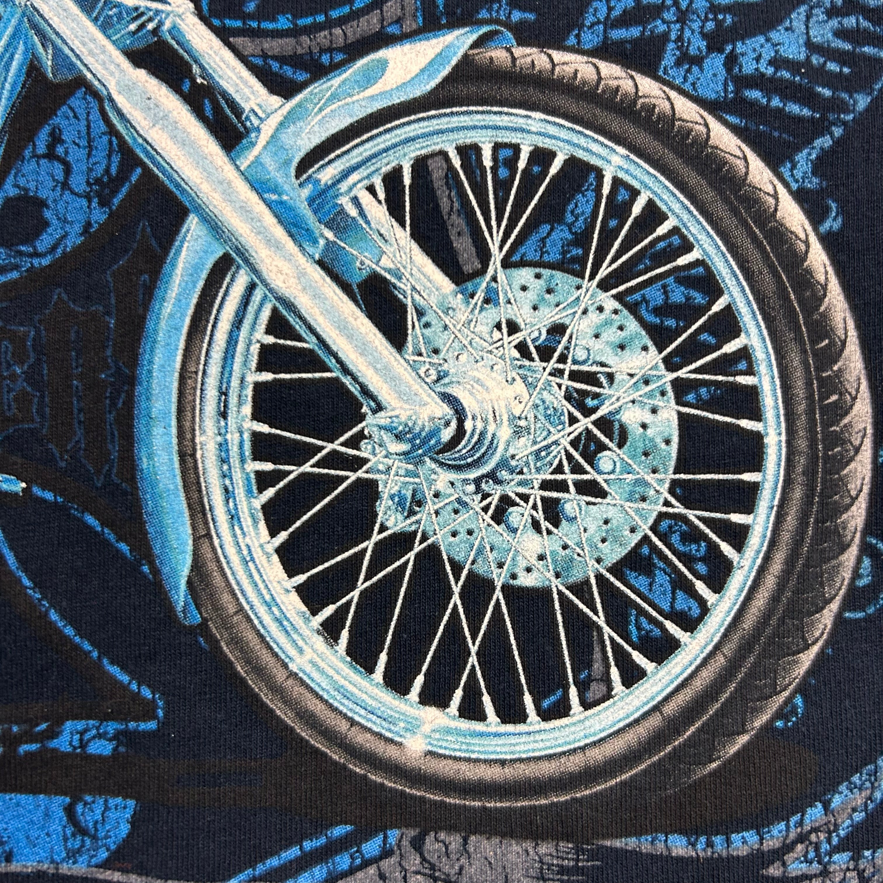Vintage Y2K West Coast Choppers Big Bike Tee Navy