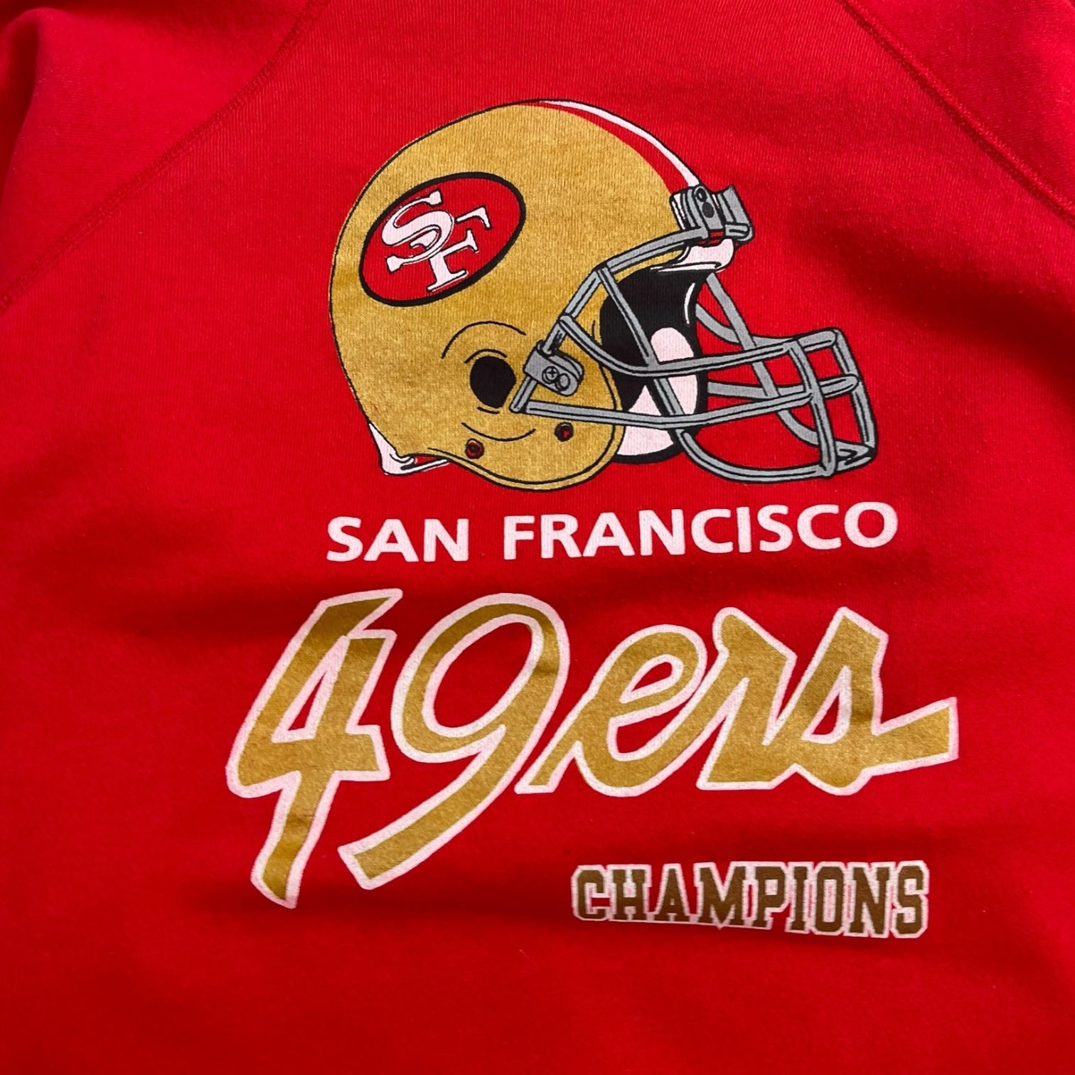 Vintage San Francisco 49ers Crewneck Red