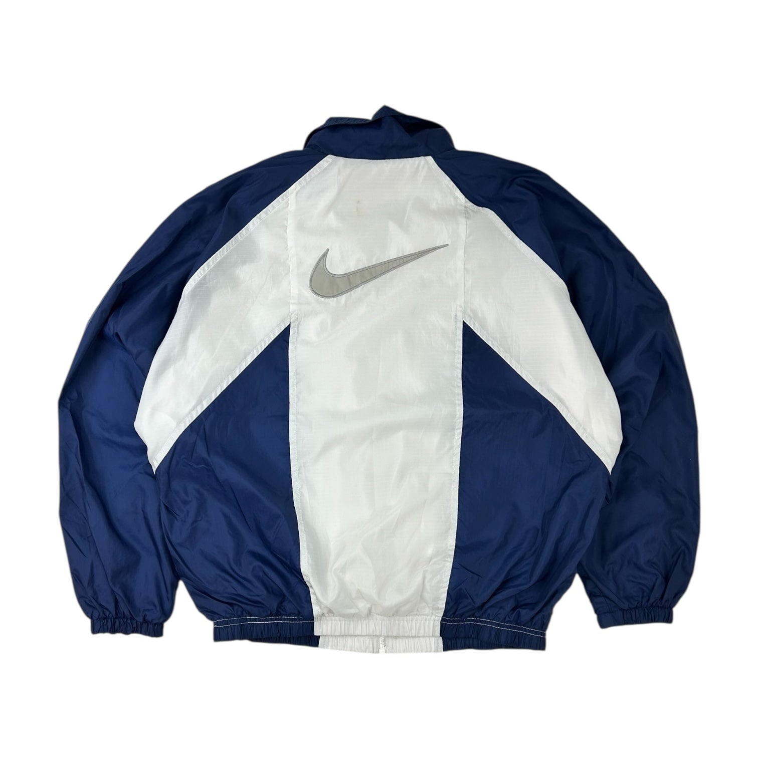 Vintage Nike Windbreaker Jacket White/Navy/Silver