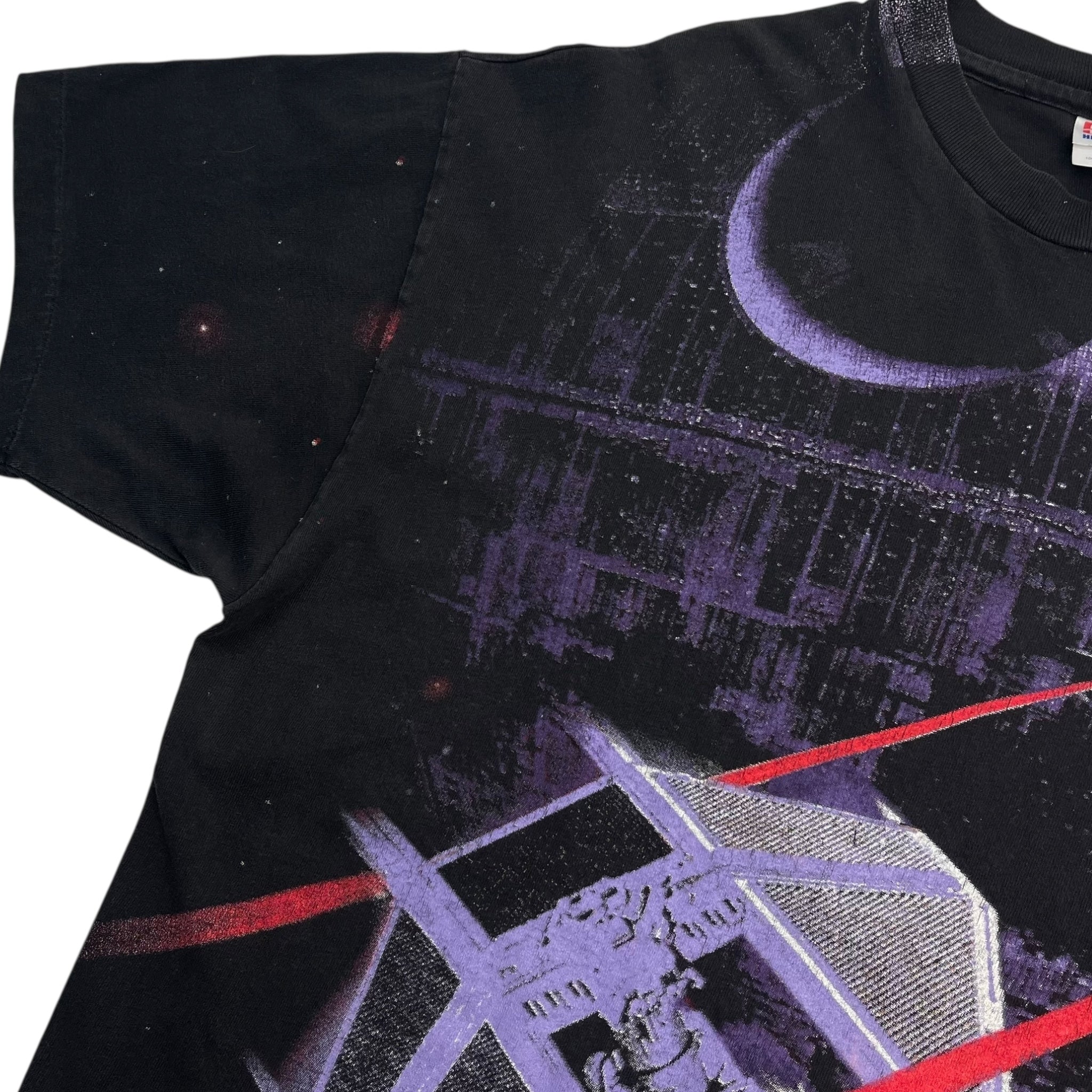 1996 Star Wars AOP X-Wing Battle T-Shirt